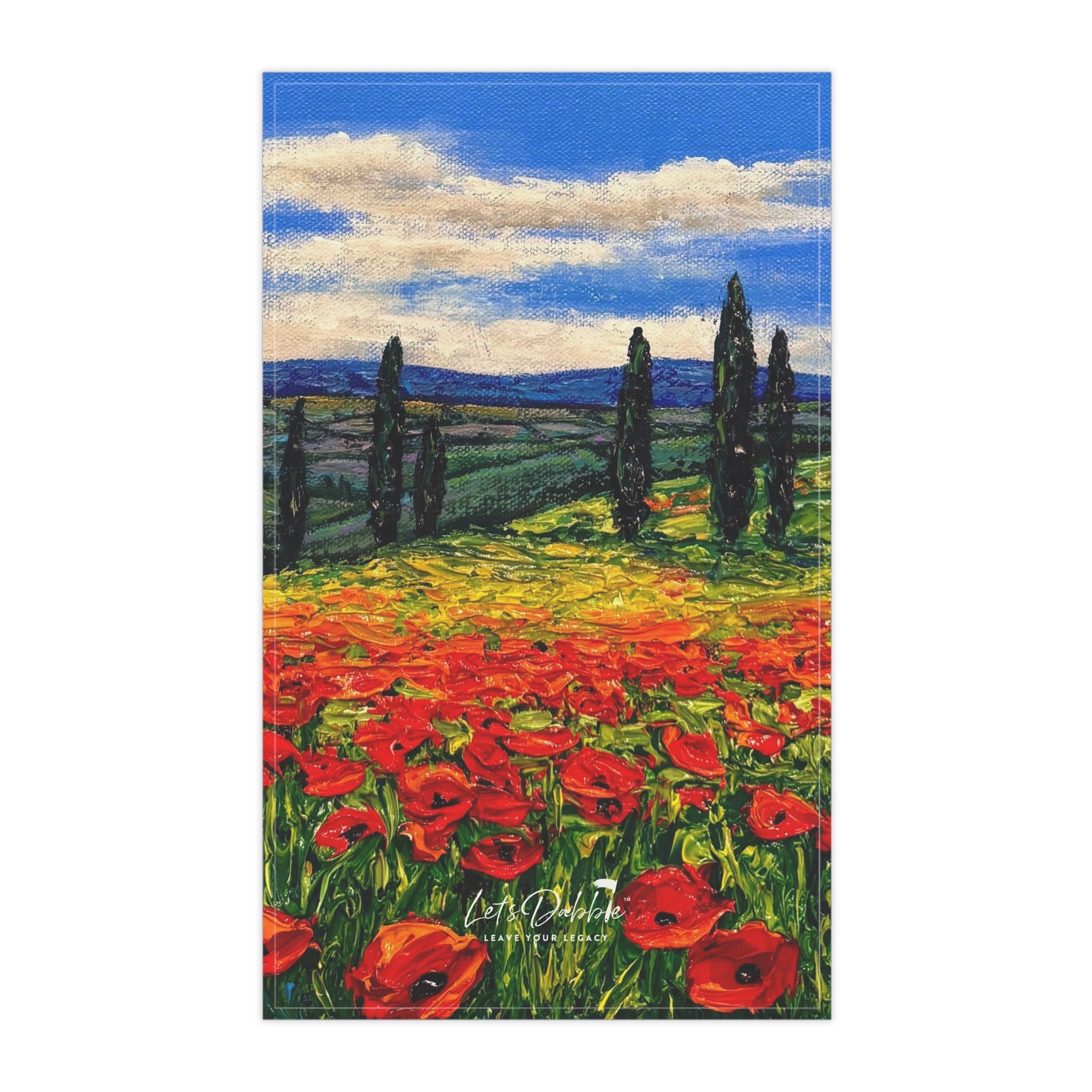 Poppies in Bloom Hand Towel