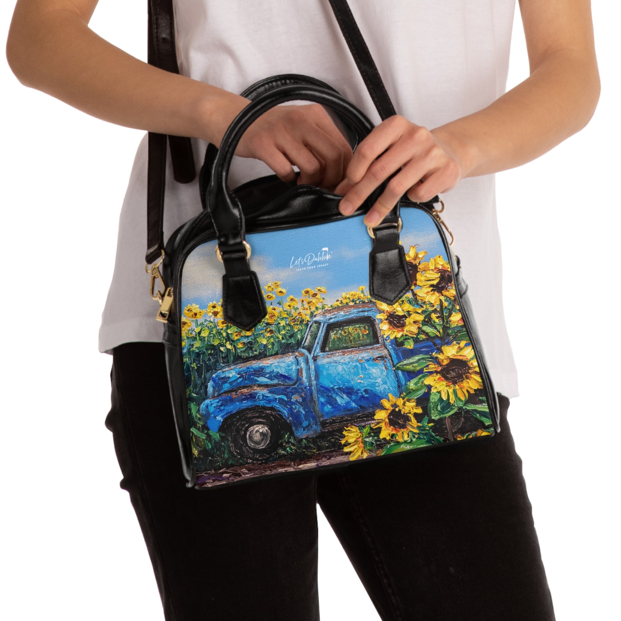 Old Blue Shoulder Handbag