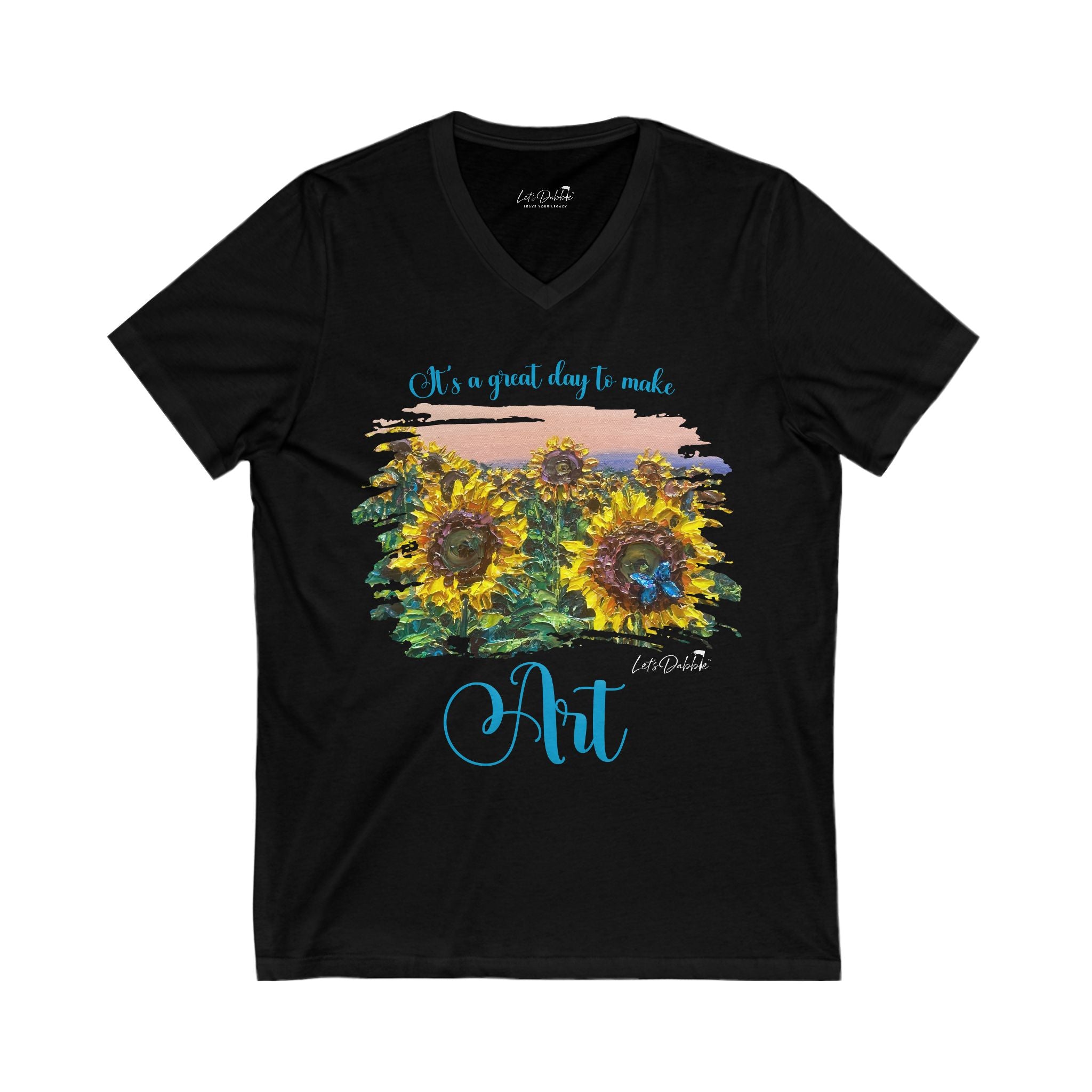 It's a Great Day to Make Art V-Neck Shirt