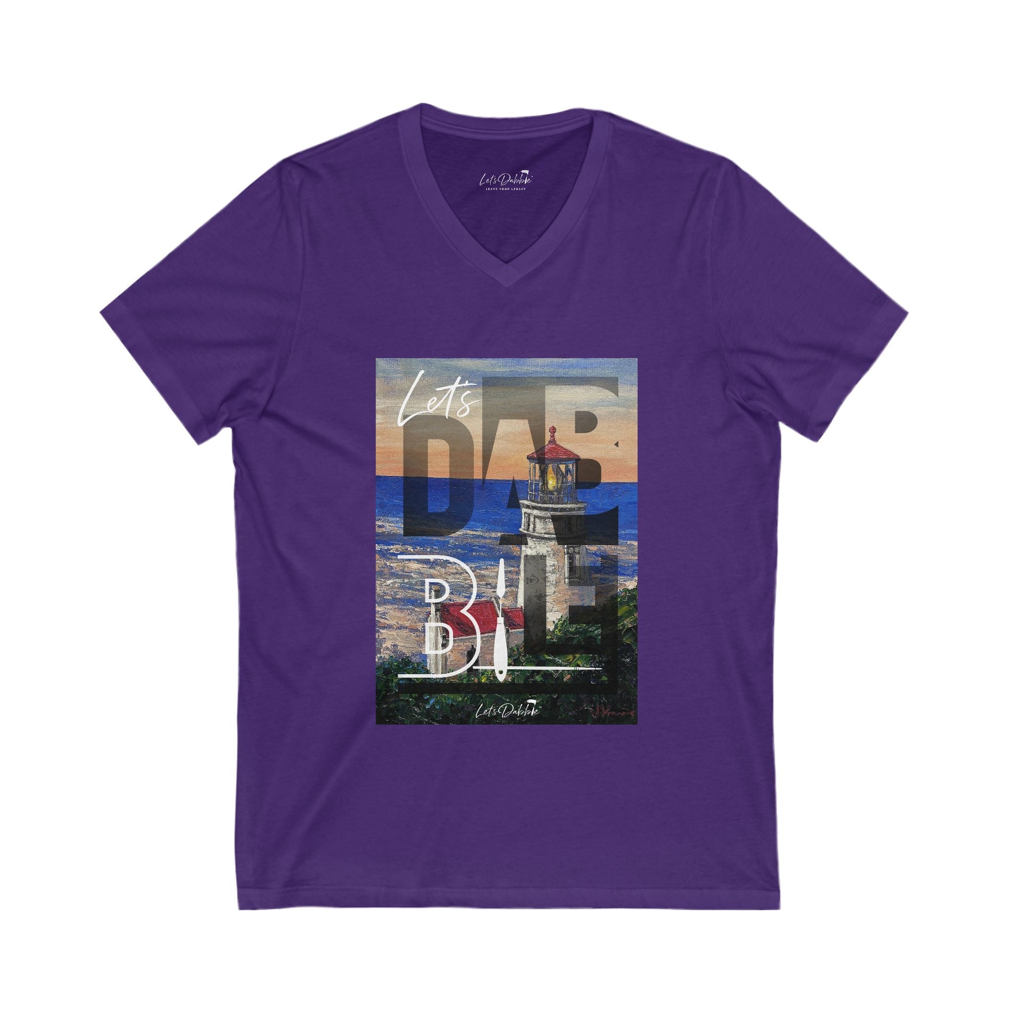Let's Dabble Lighthouse V-Neck Shirt