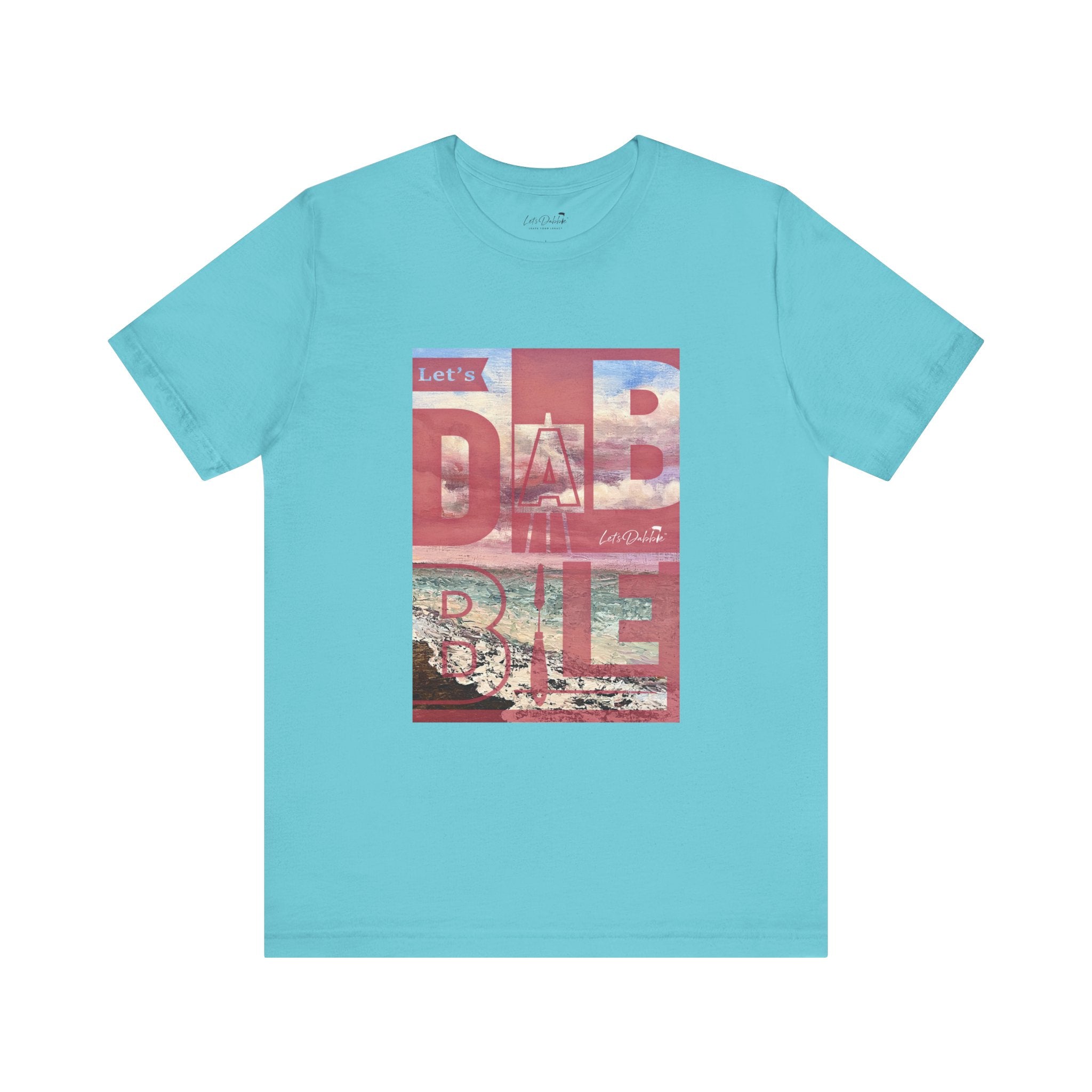 Let's Dabble Pink Beach Shirt