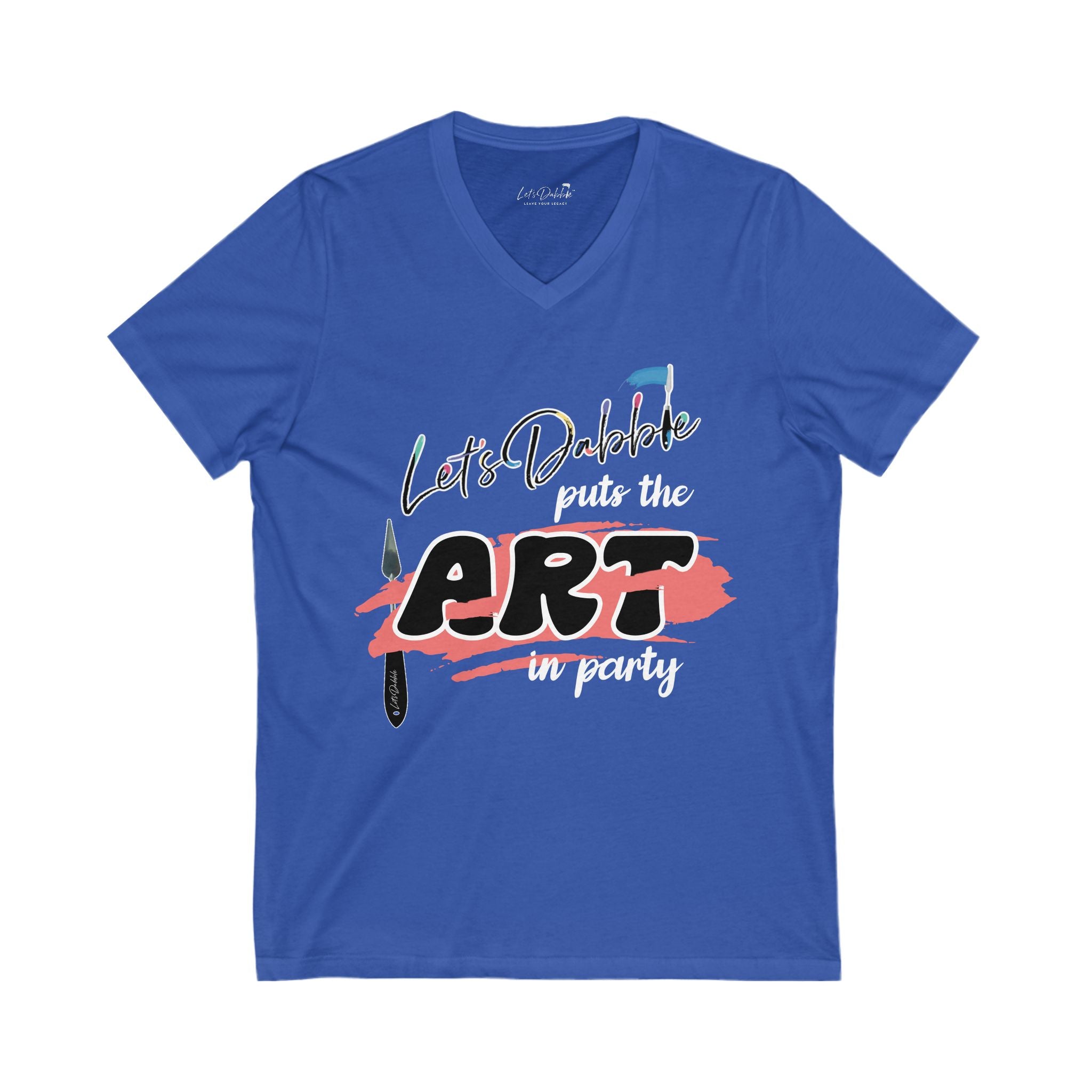 Let's Dabble Puts the Art in Party V-Neck Shirt