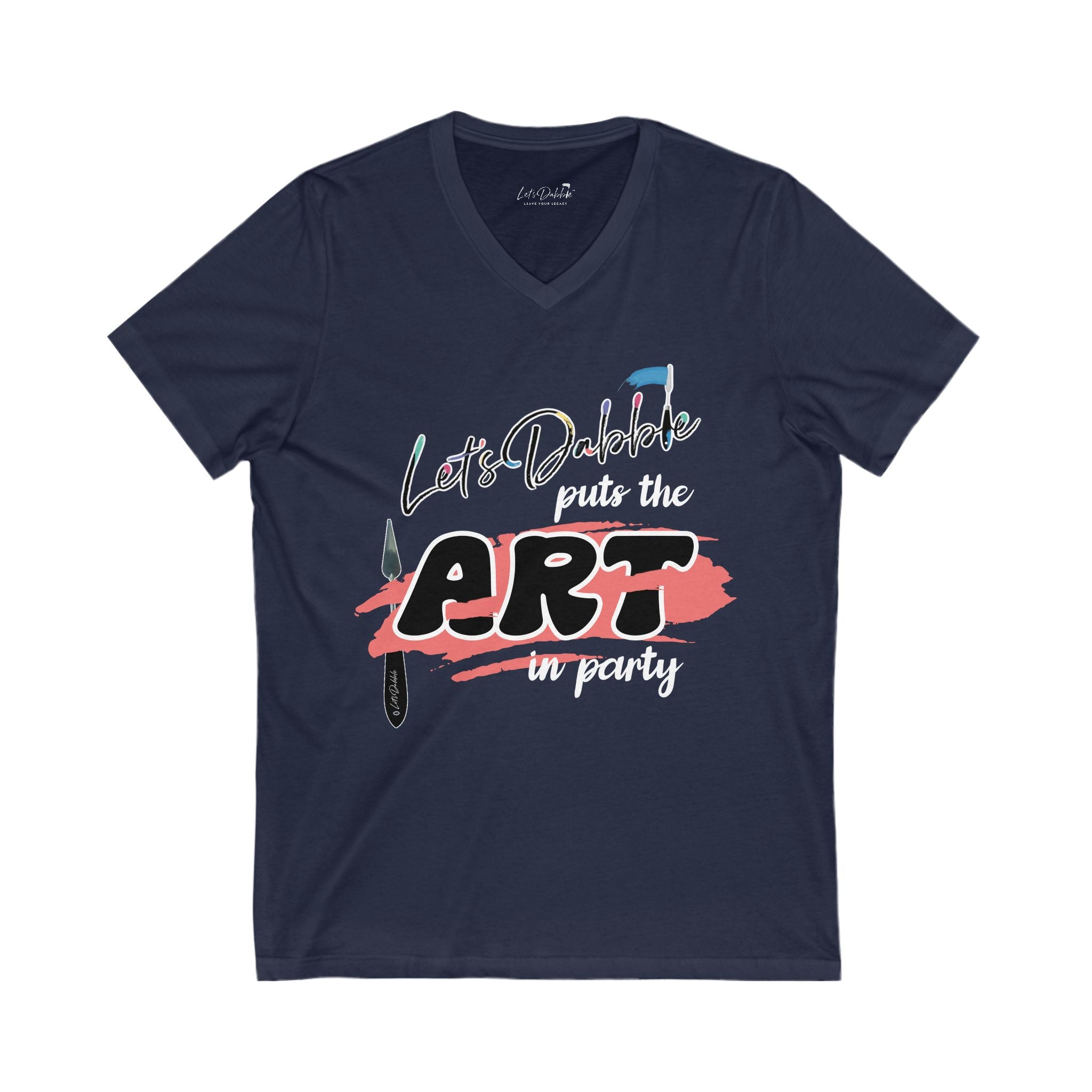 Let's Dabble Puts the Art in Party V-Neck Shirt