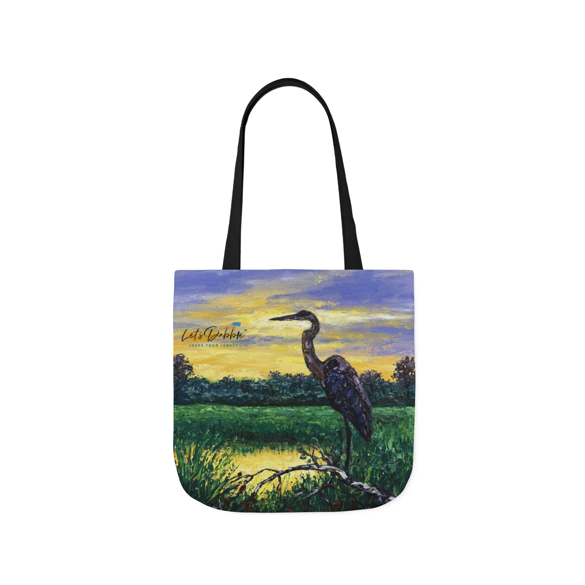 Heron at Sunset Tote Bag