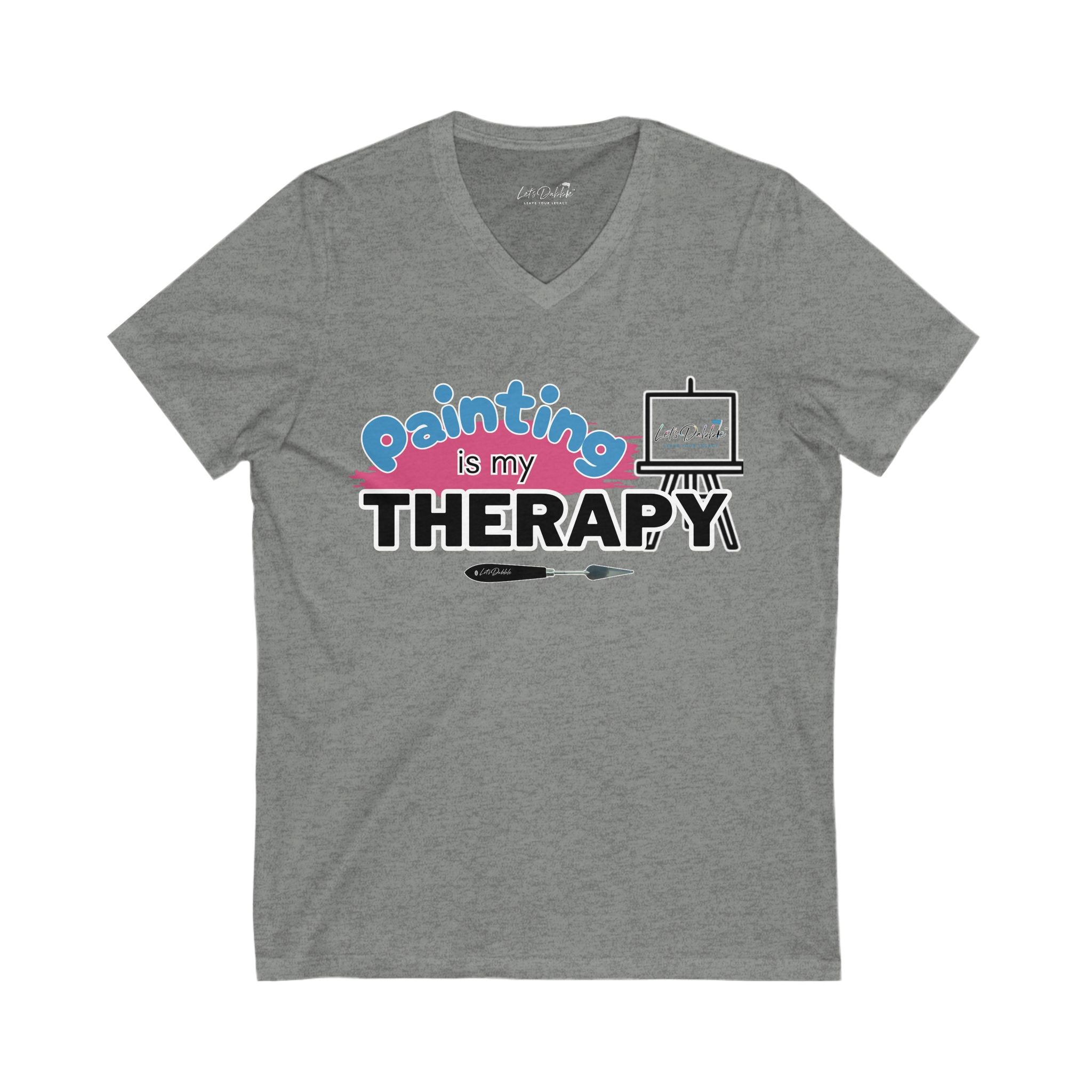 Painting is my Therapy V-Neck Shirt