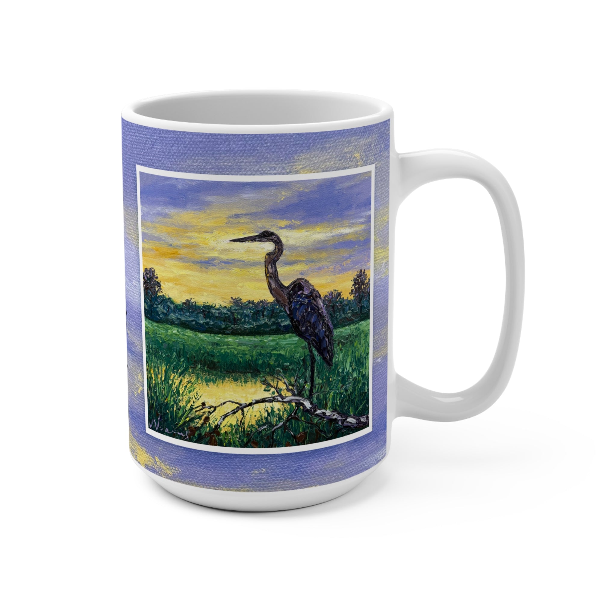 Heron at Sunset Mug