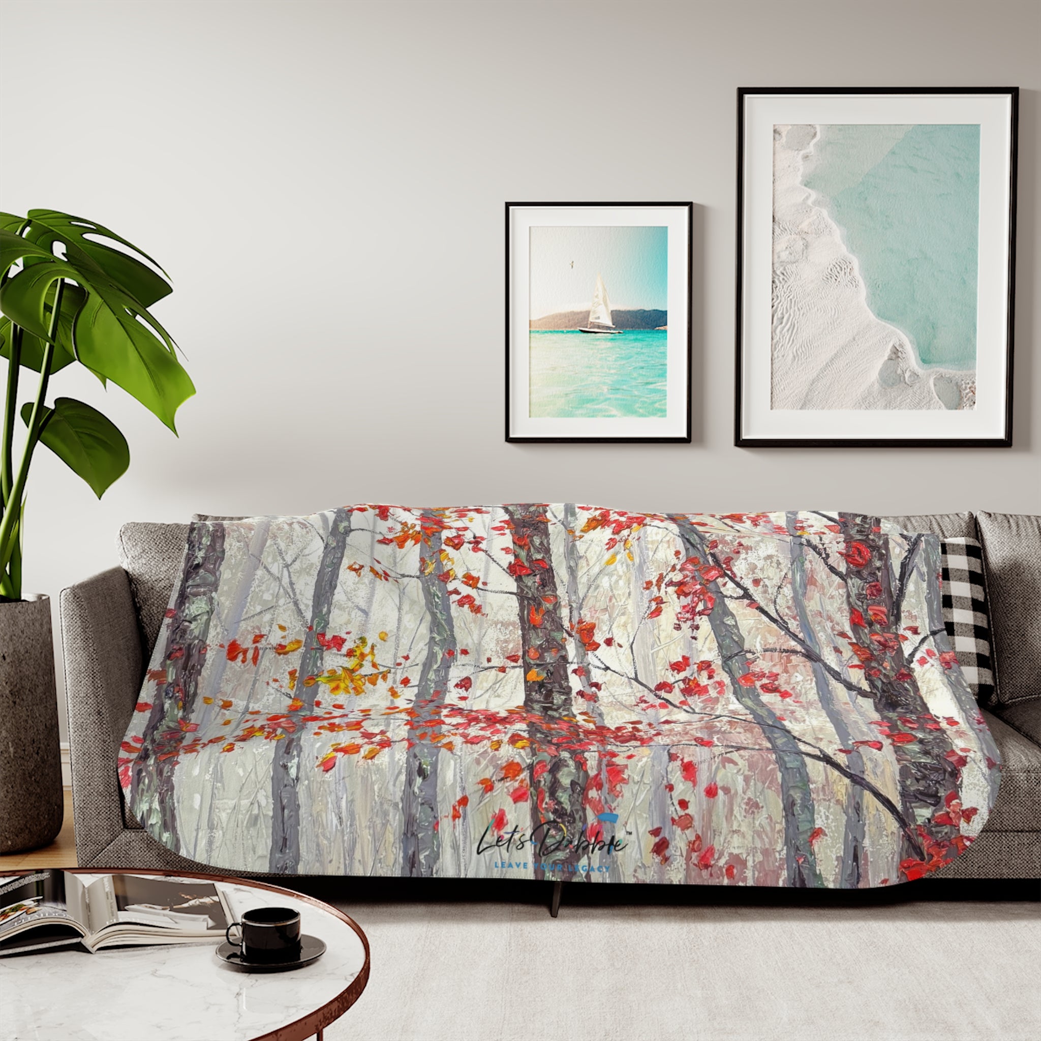 November Mist Sherpa Blanket