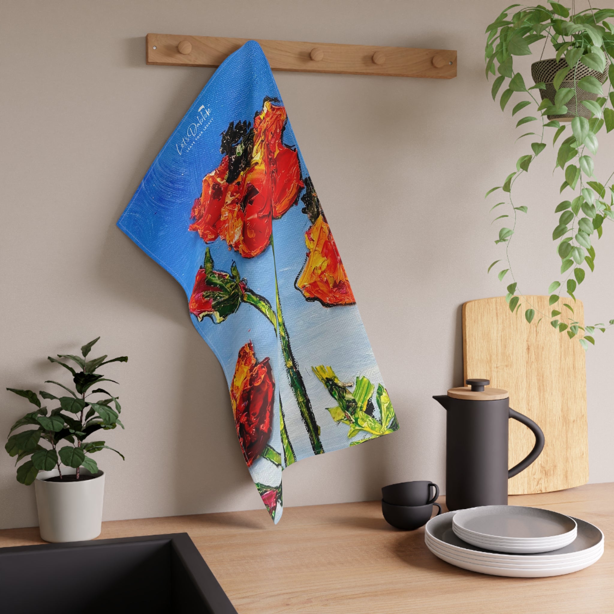 Sun-Kissed Poppies Hand Towel