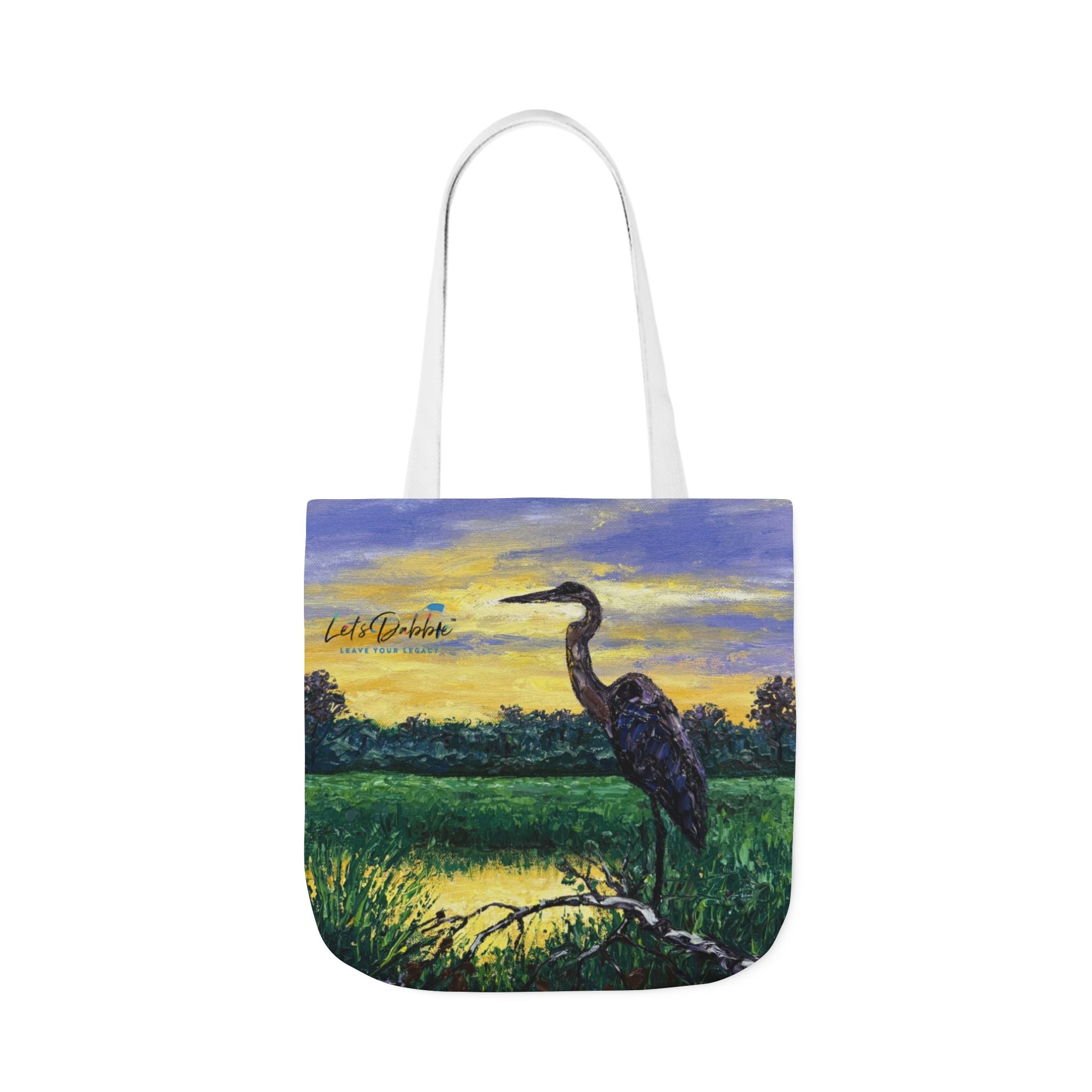 Heron at Sunset Tote Bag