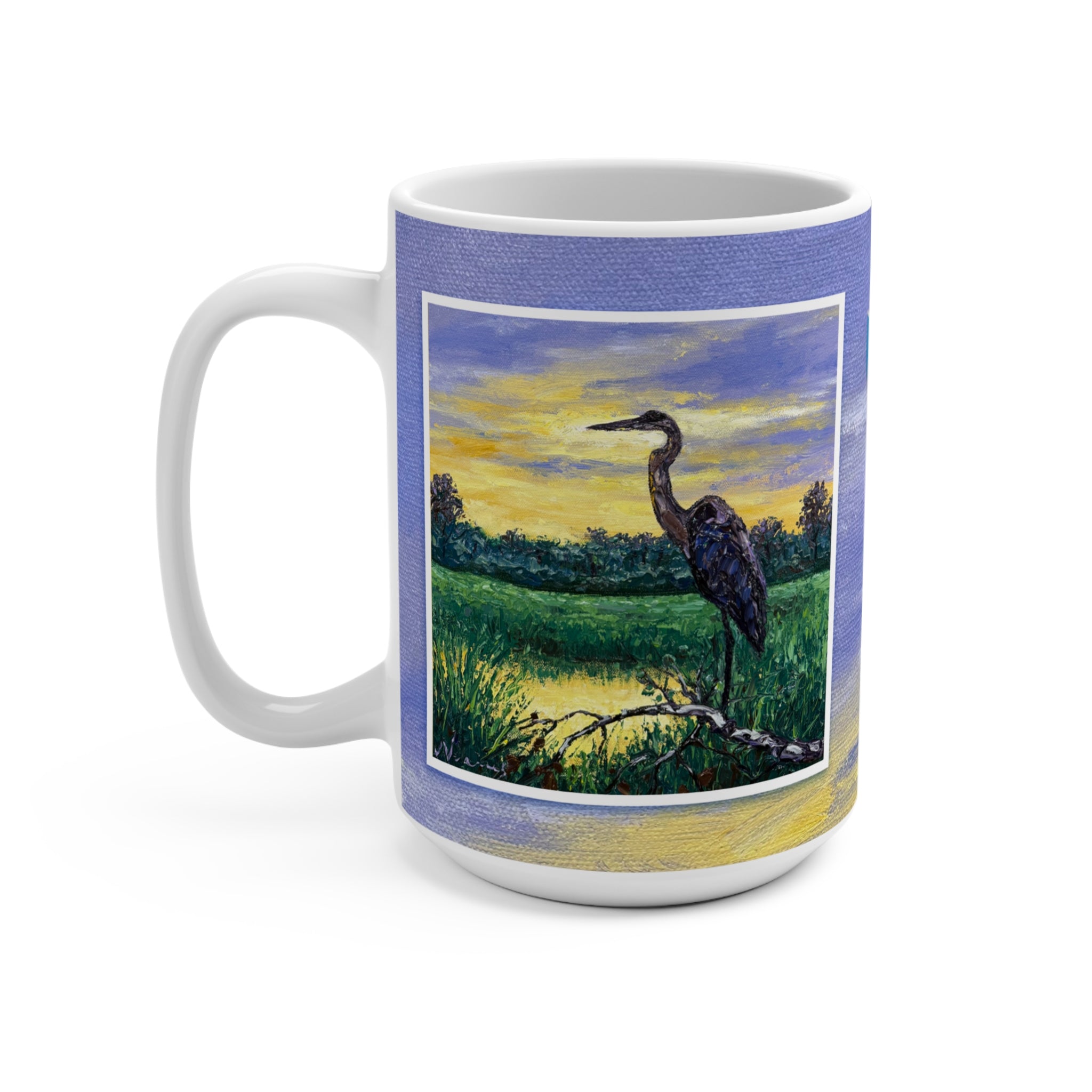 Heron at Sunset Mug