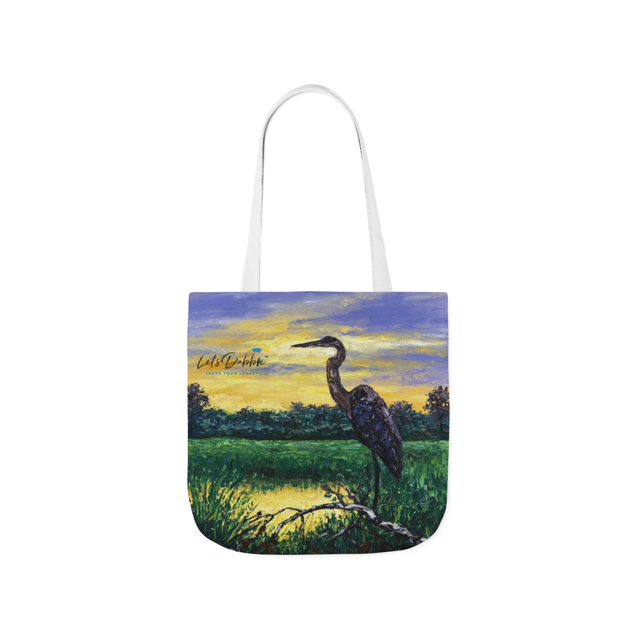 Heron at Sunset Tote Bag