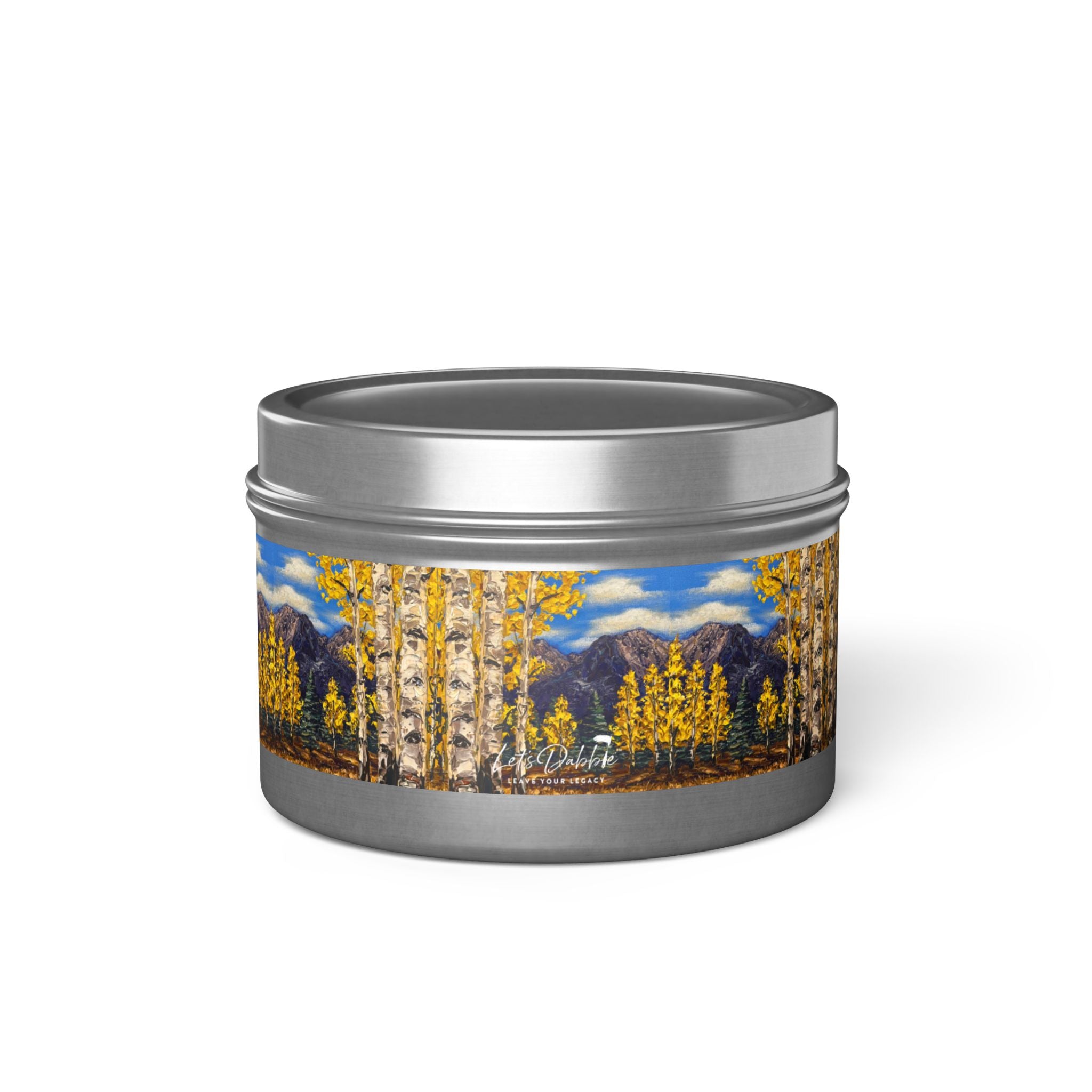 Aspen Gold Tin Candle