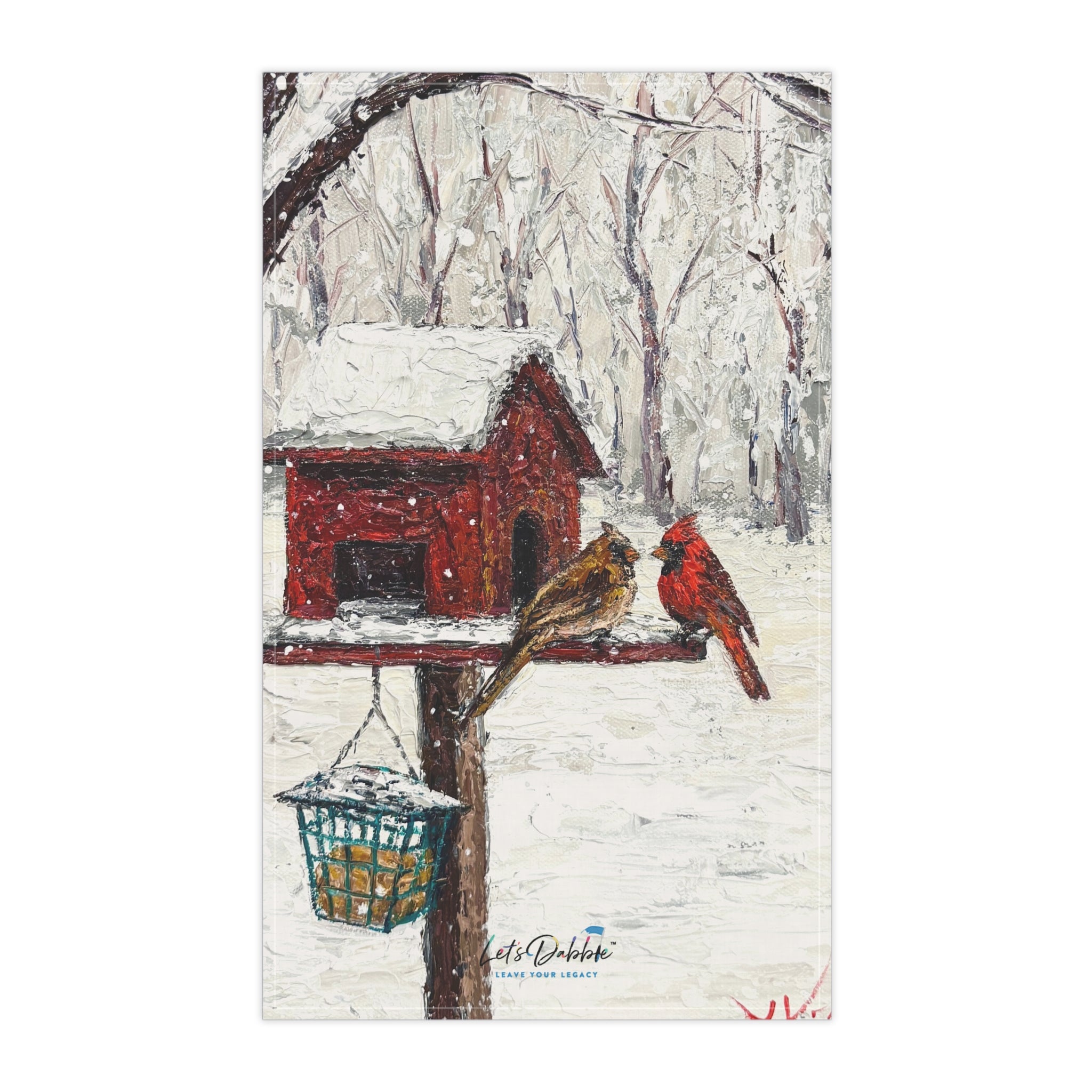 Winter Romance Hand Towel