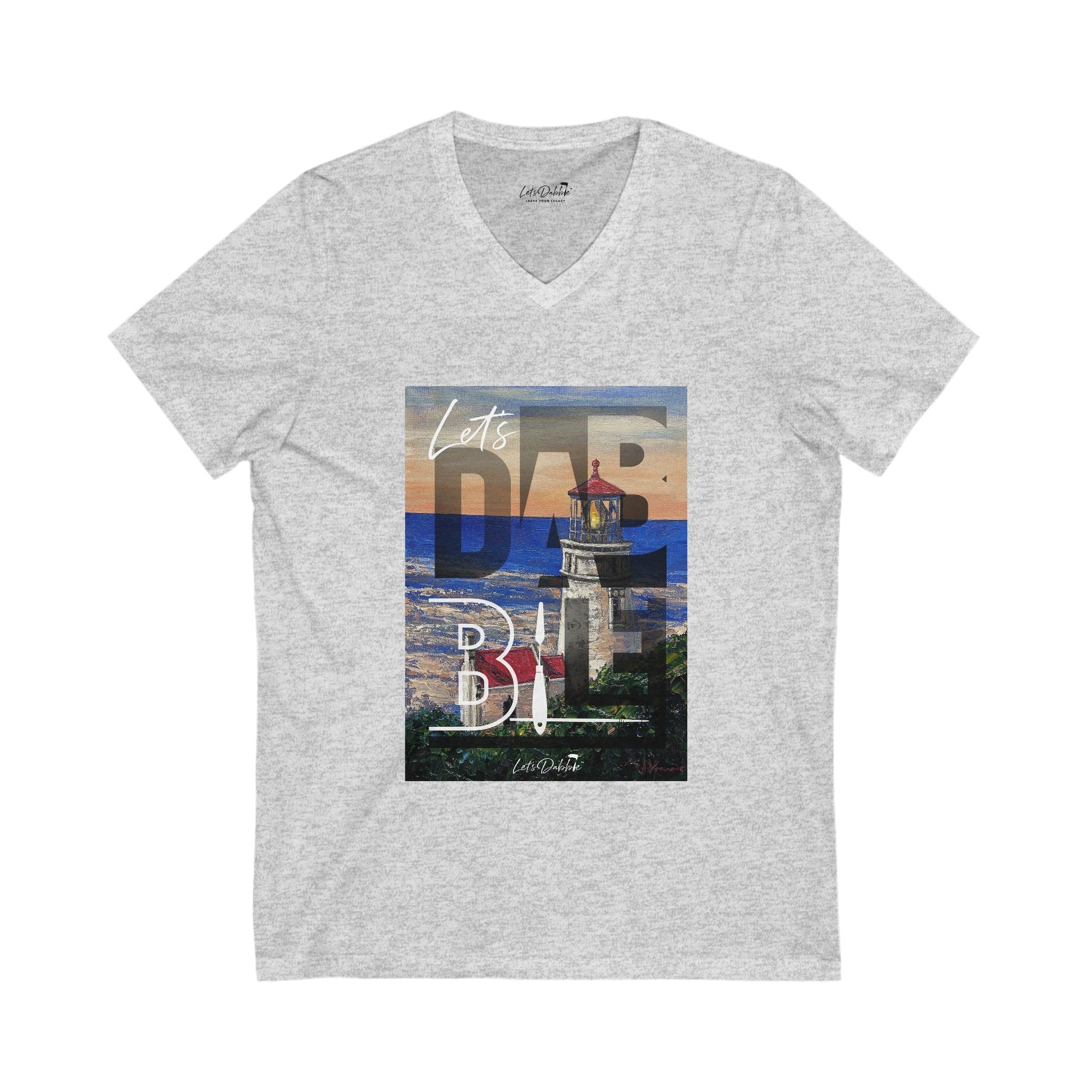Let's Dabble Lighthouse V-Neck Shirt