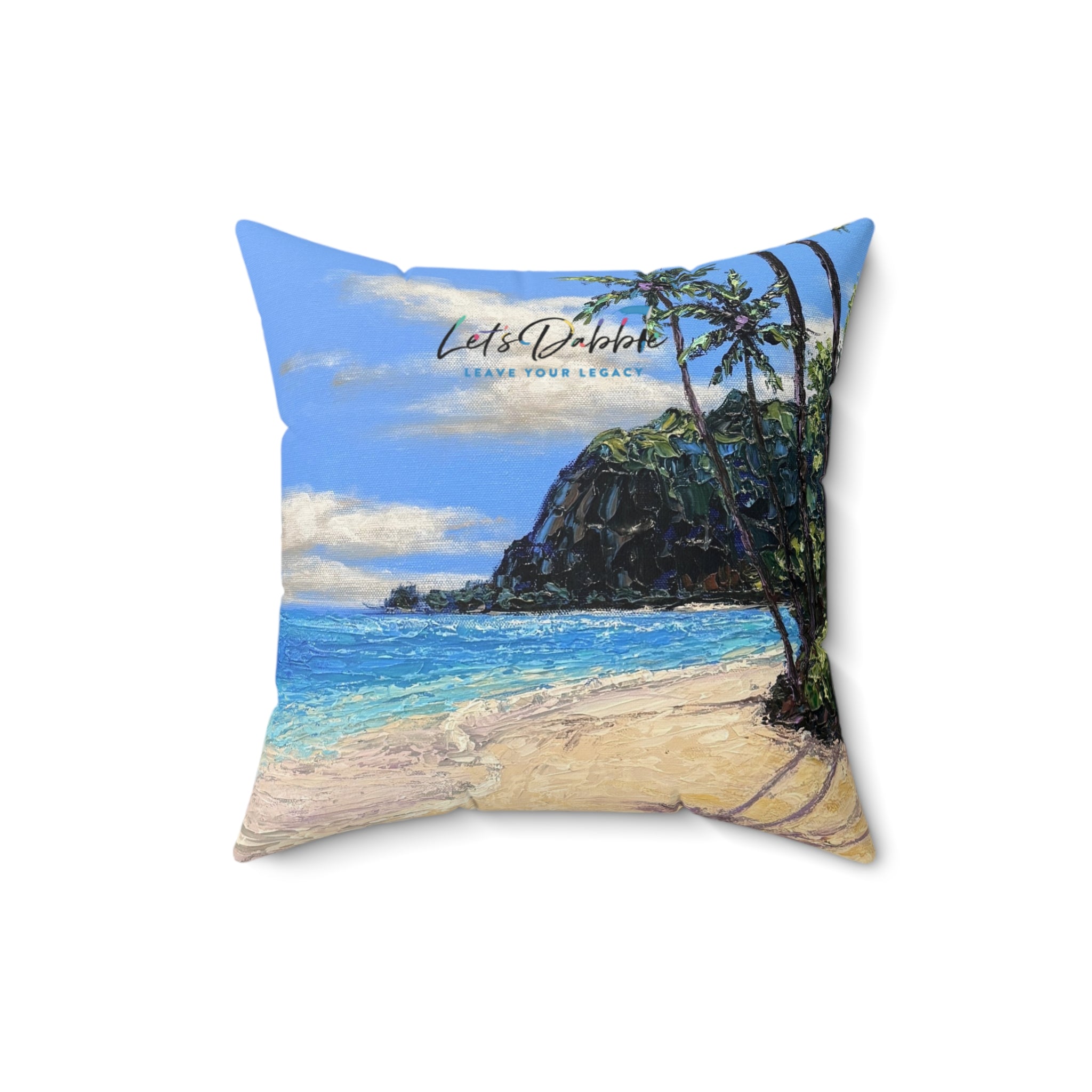 Beach Vacation Square Pillow