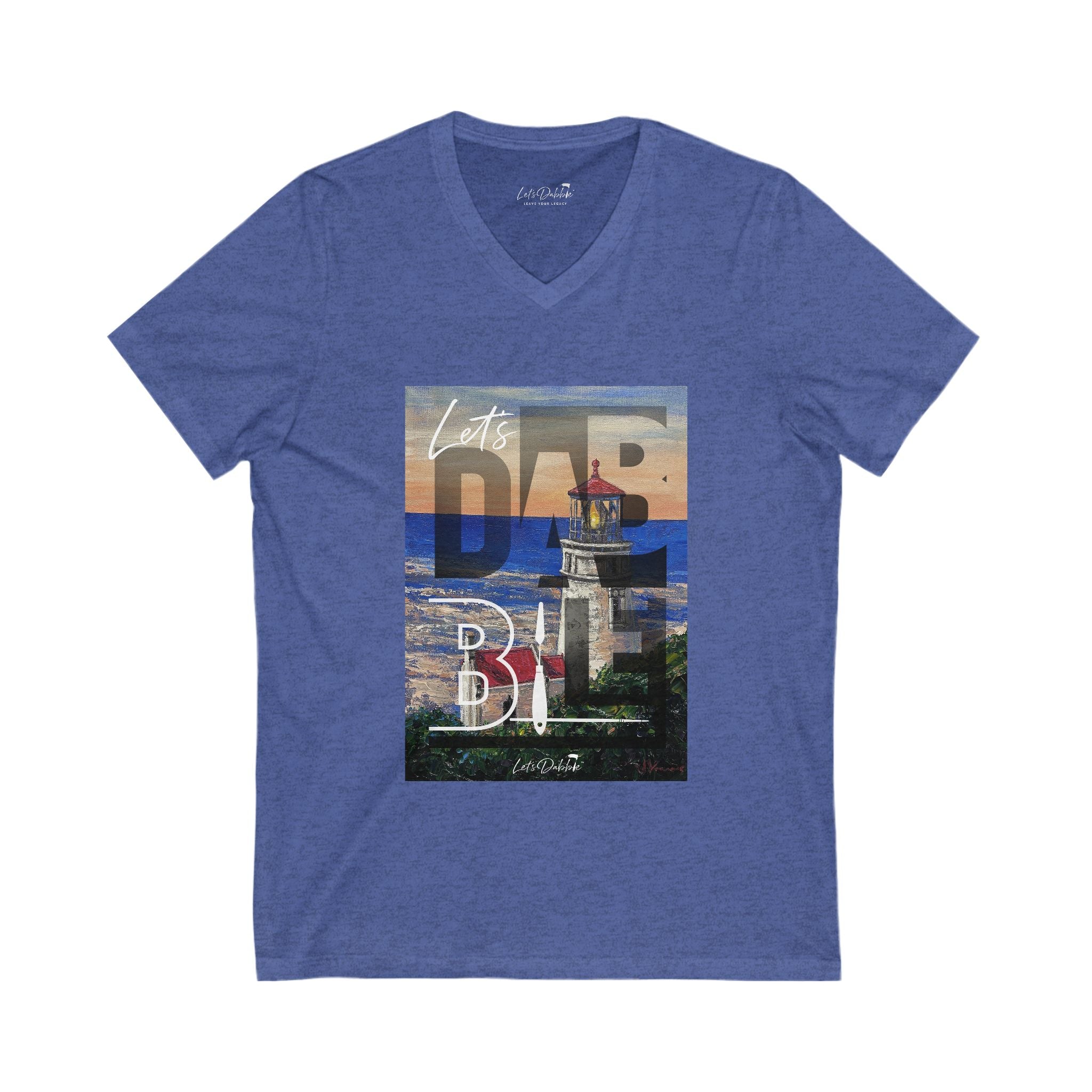 Let's Dabble Lighthouse V-Neck Shirt