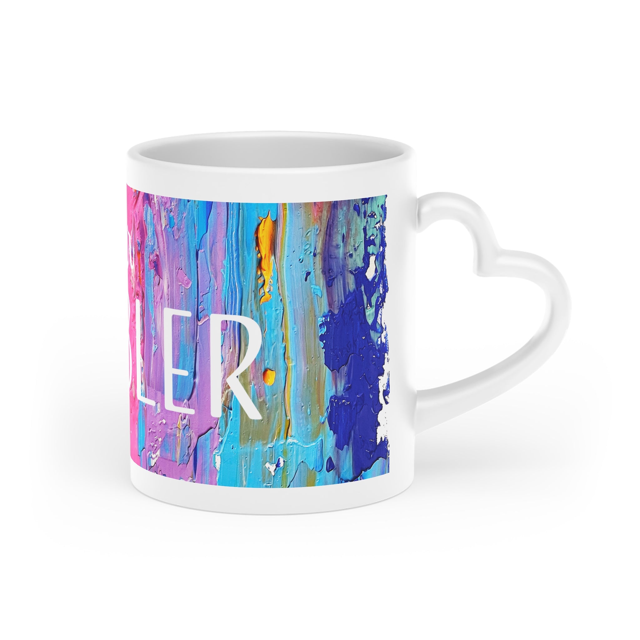 Super Dabble Heart Shaped Mug