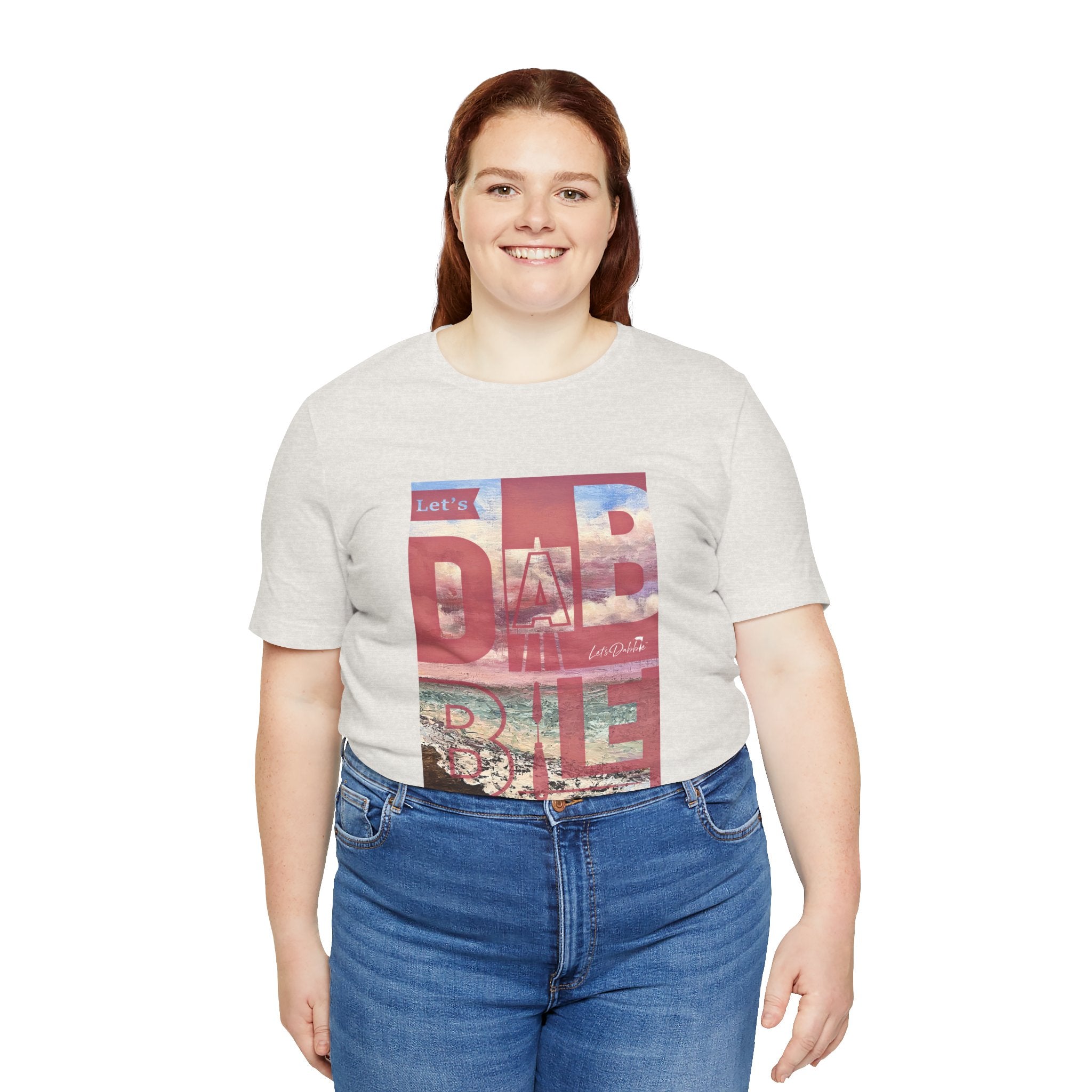 Let's Dabble Pink Beach Shirt