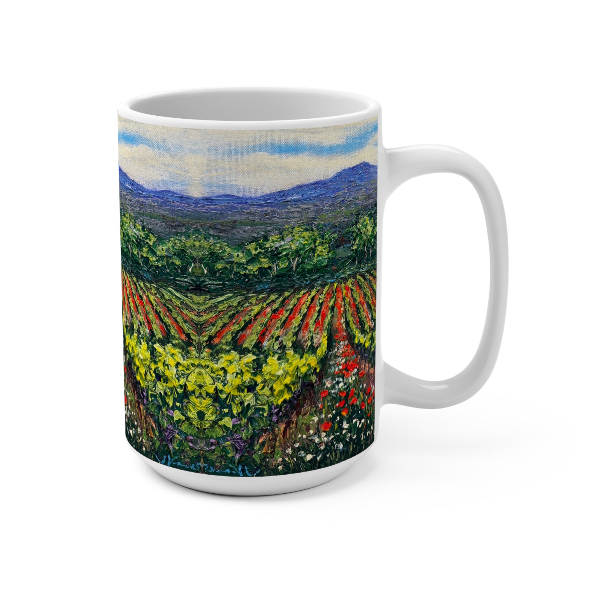 Vineyard in Bloom Mug