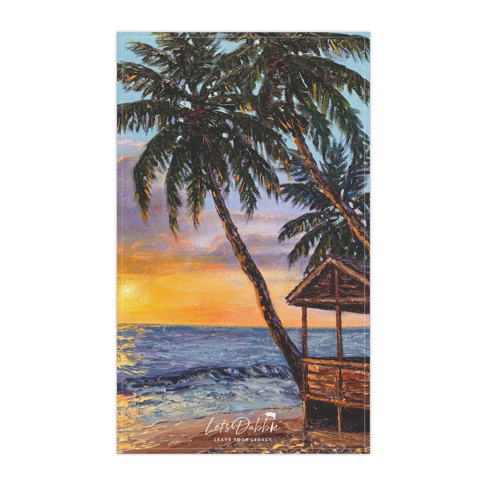 Bungalow at Sunset Hand Towel