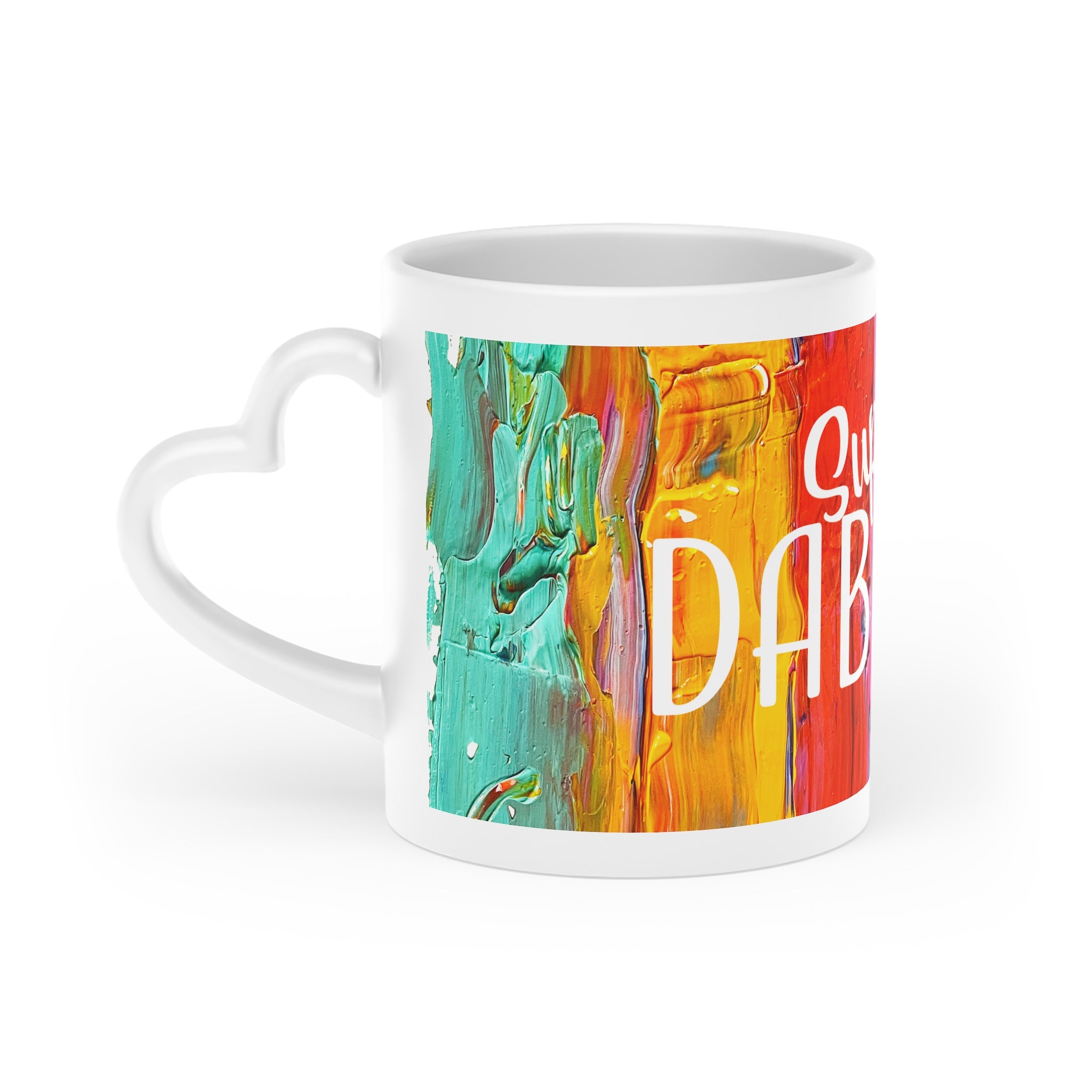 Super Dabble Heart Shaped Mug