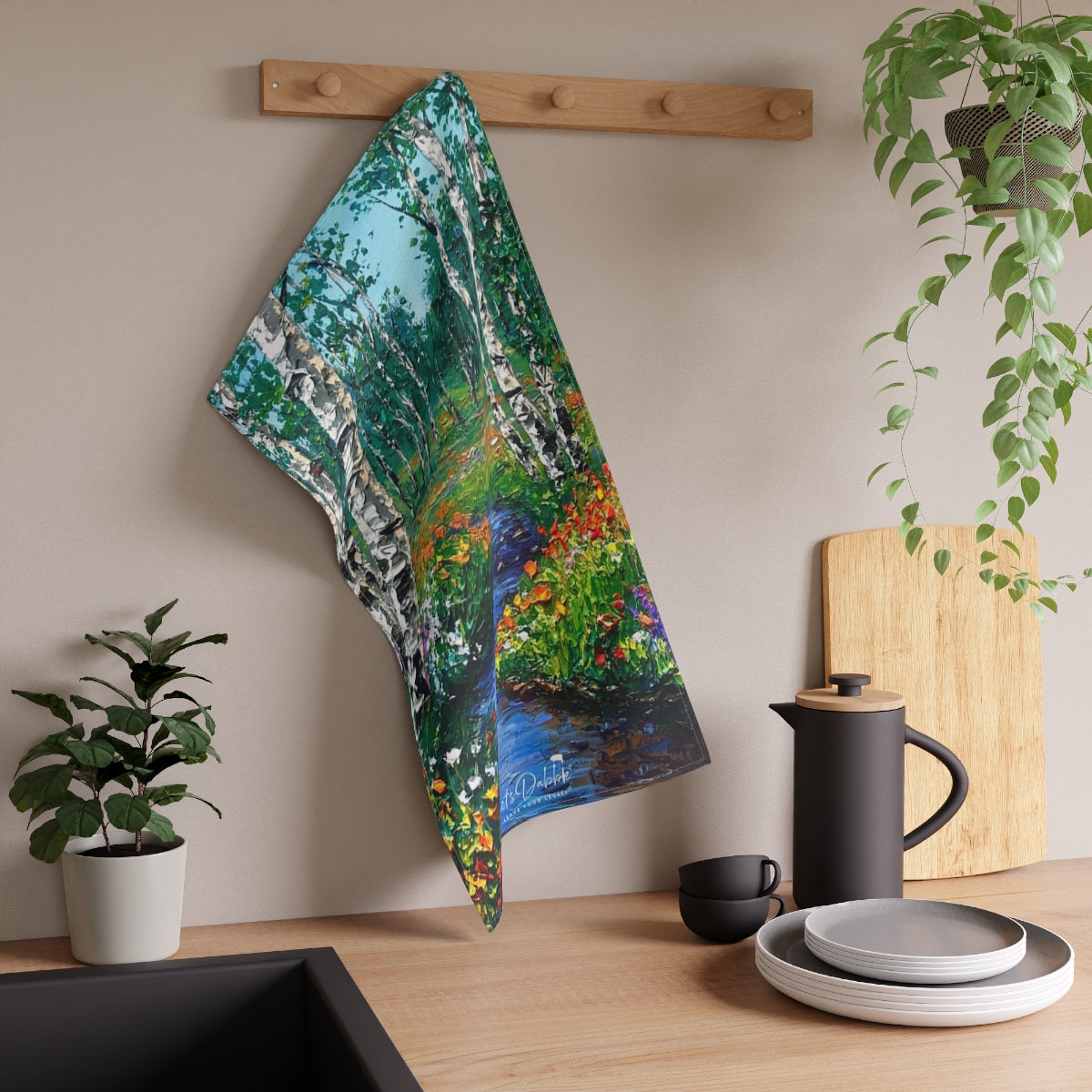 Enchanted Aspen Stream Hand Towel