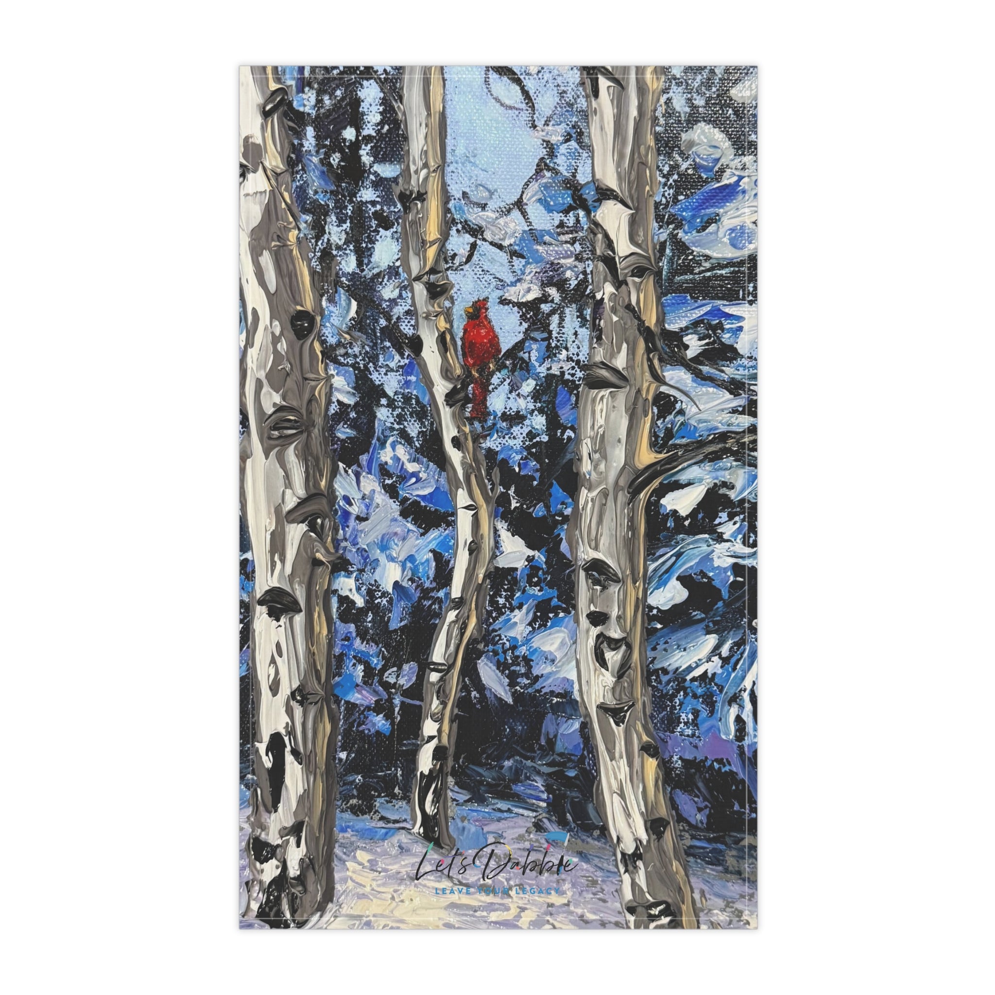 Snowy Sentinel Hand Towel
