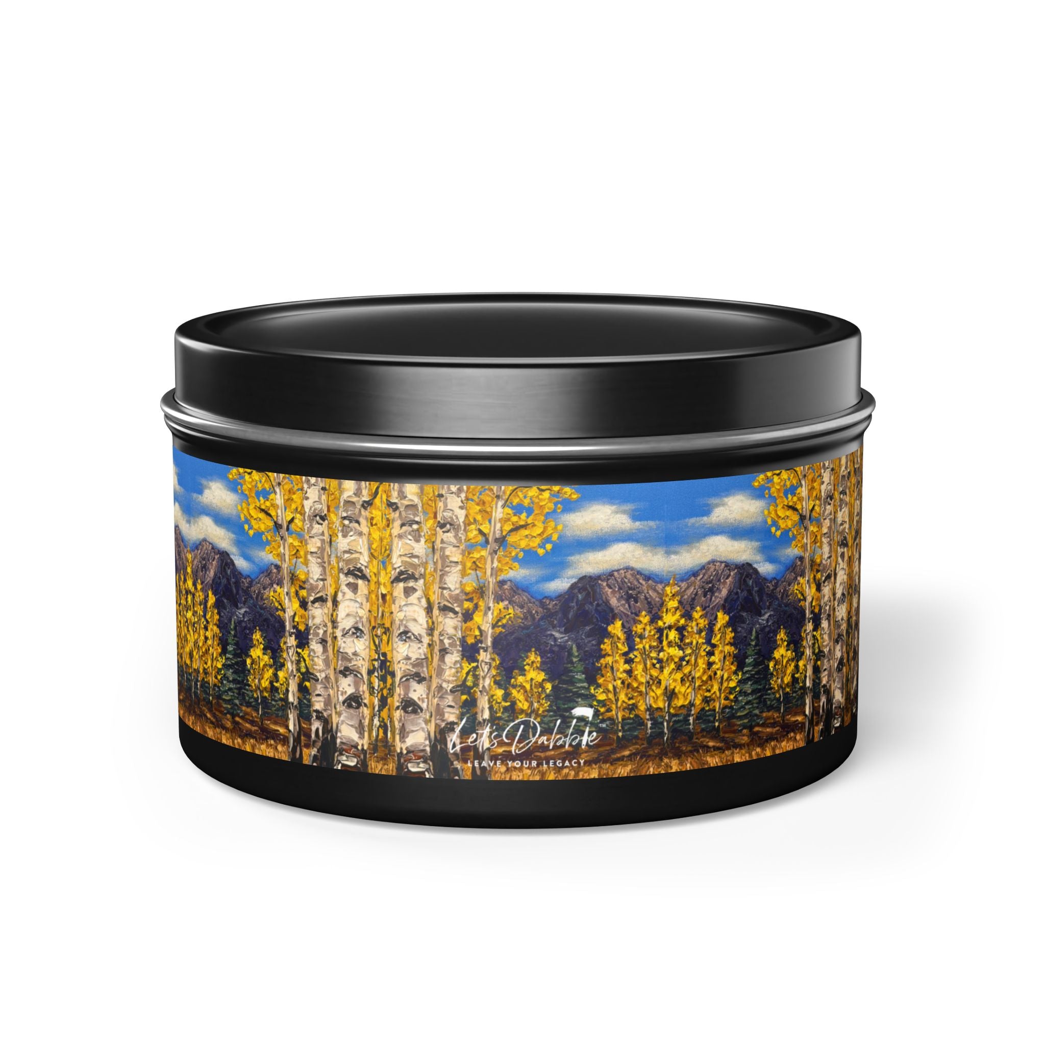 Aspen Gold Tin Candle