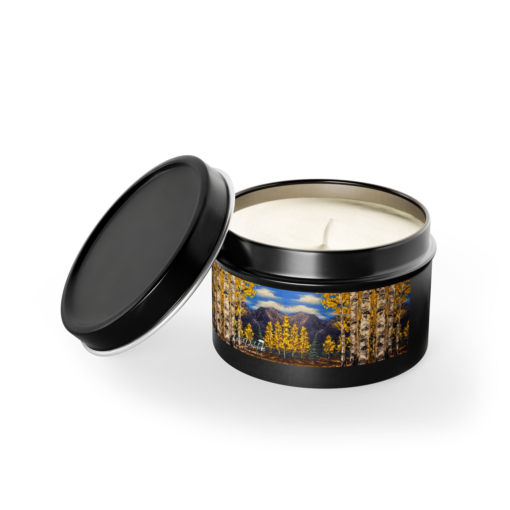 Aspen Gold Tin Candle