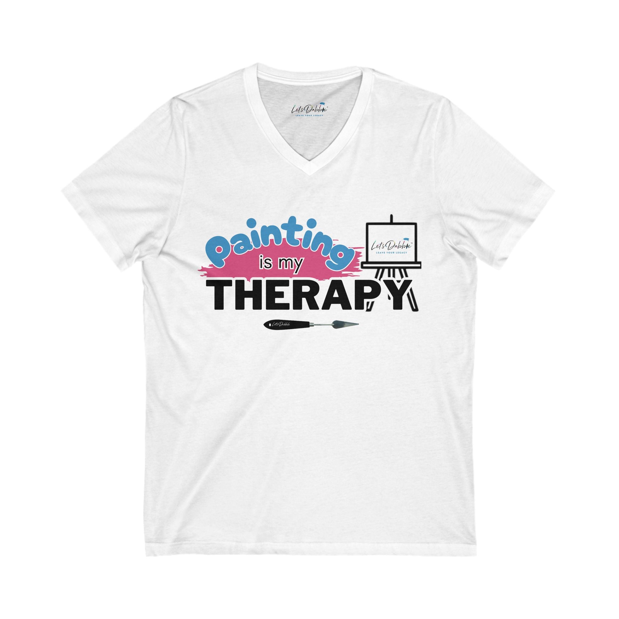 Painting is my Therapy V-Neck Shirt