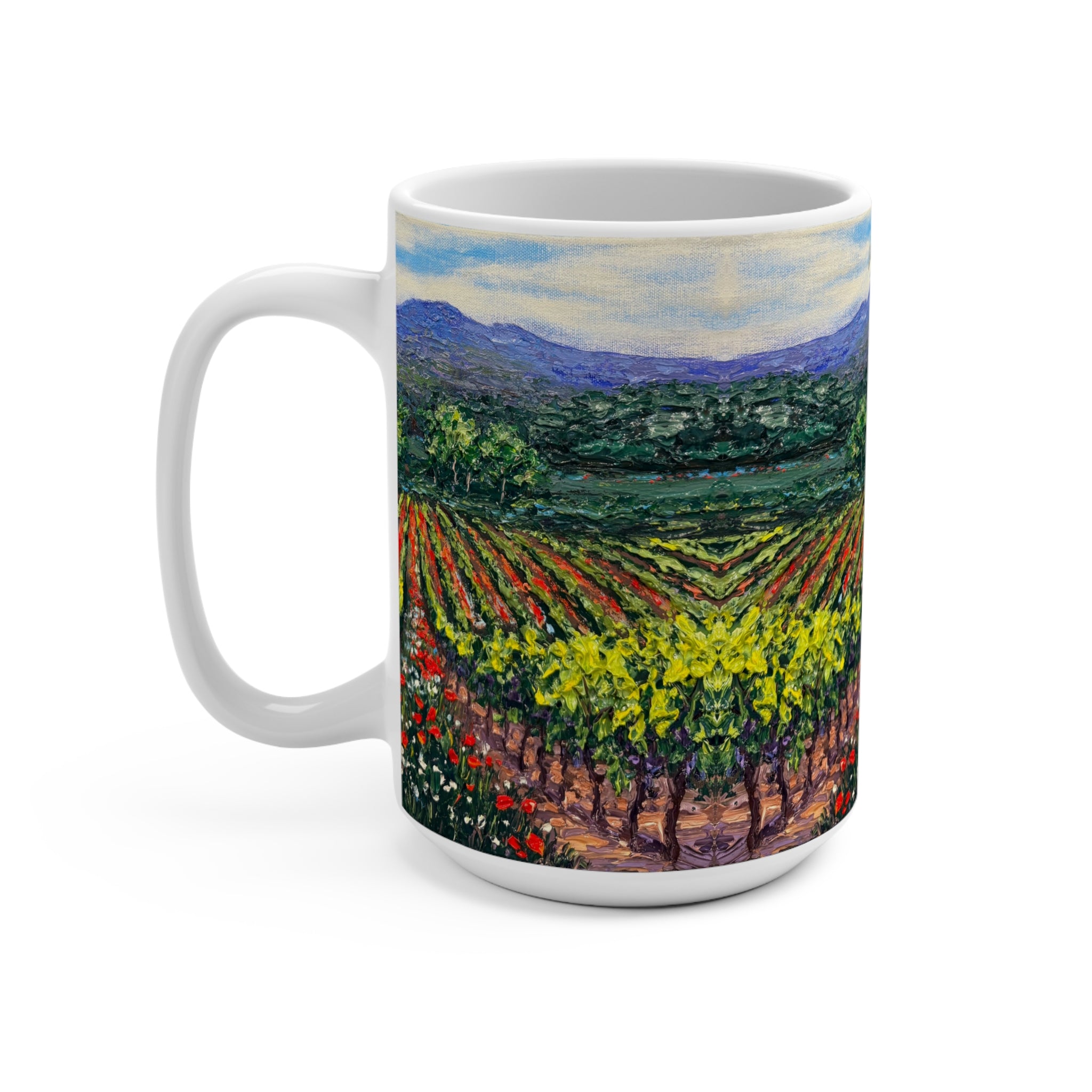 Vineyard in Bloom Mug
