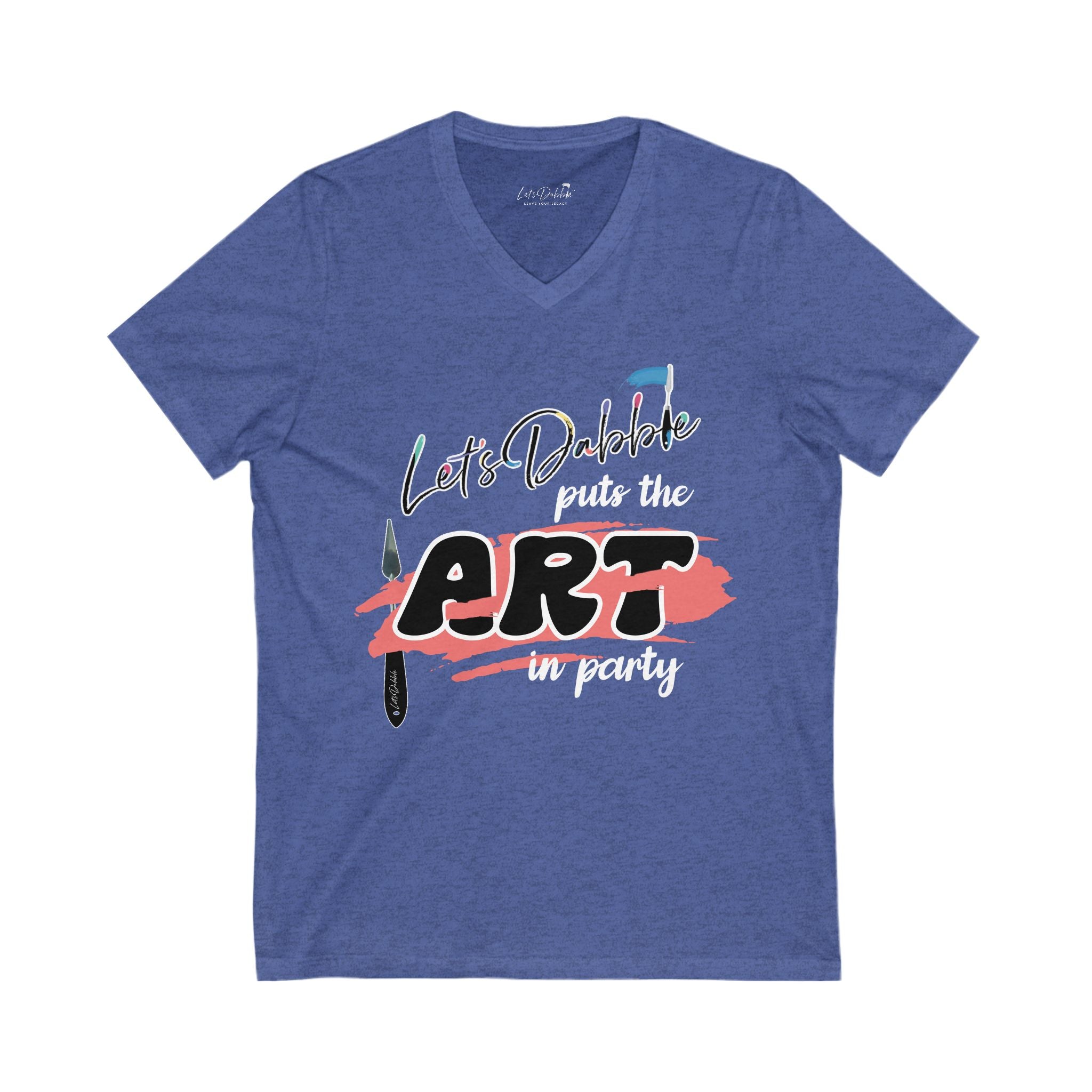 Let's Dabble Puts the Art in Party V-Neck Shirt