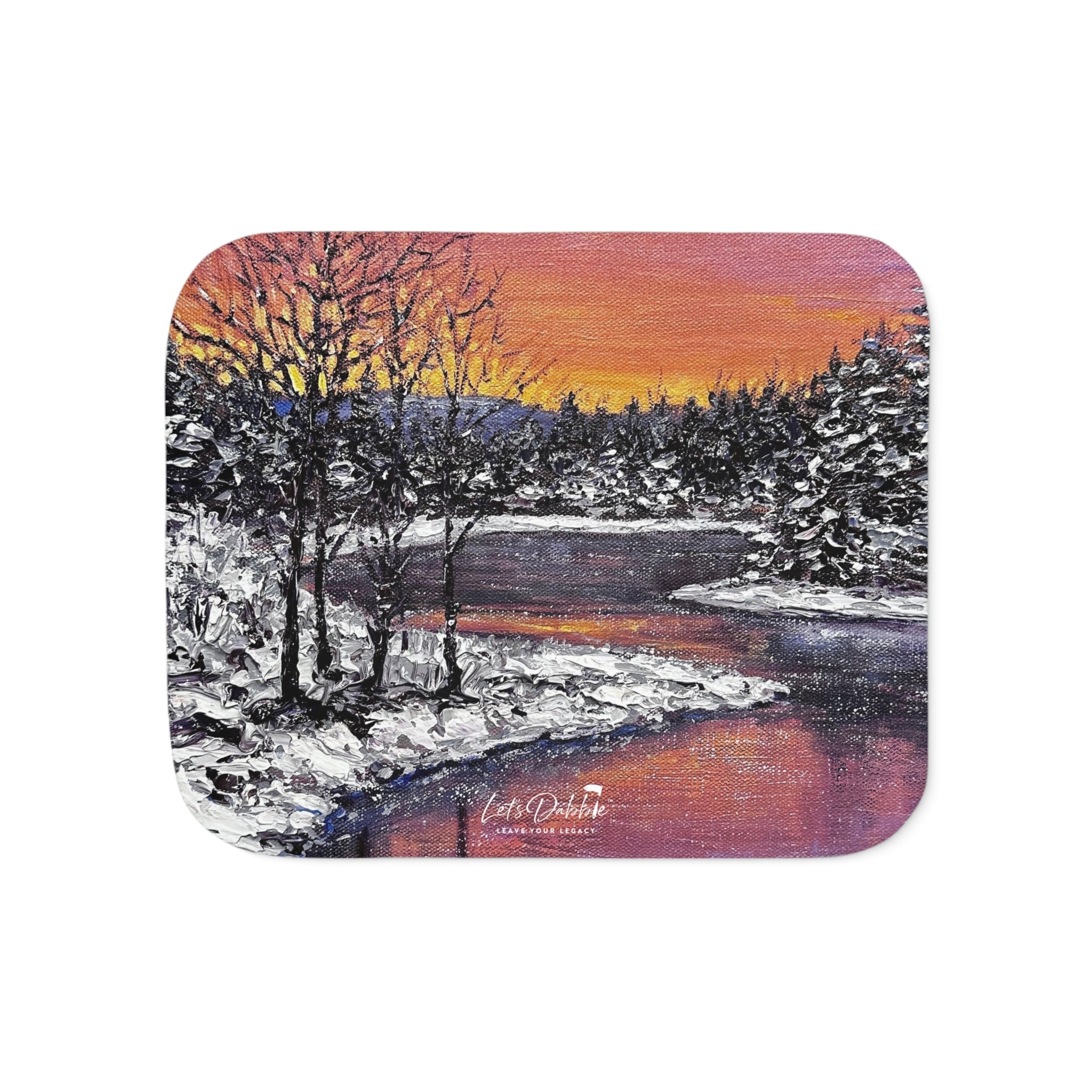 Sunset Glow Sherpa Blanket