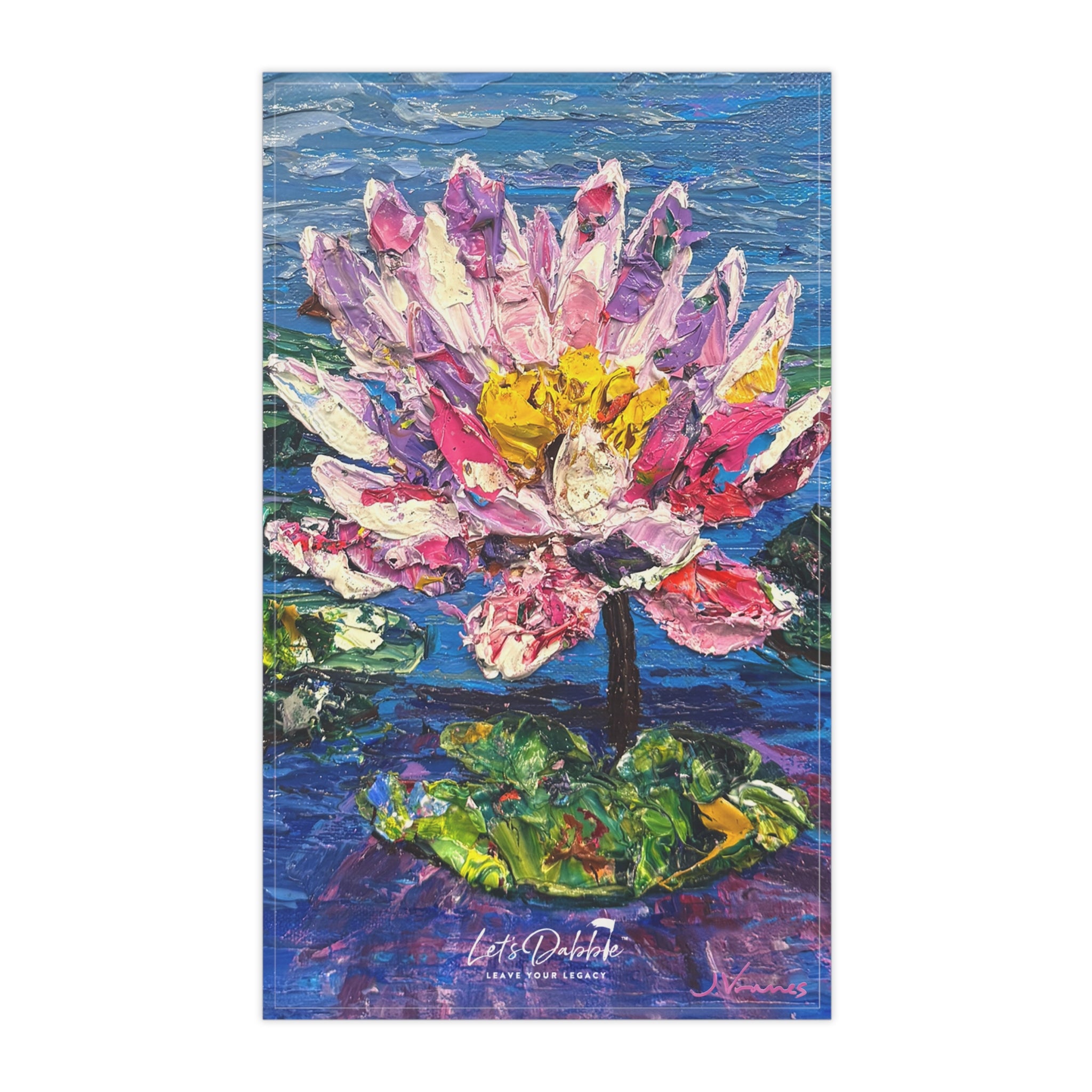 Pink Lotus Hand Towel