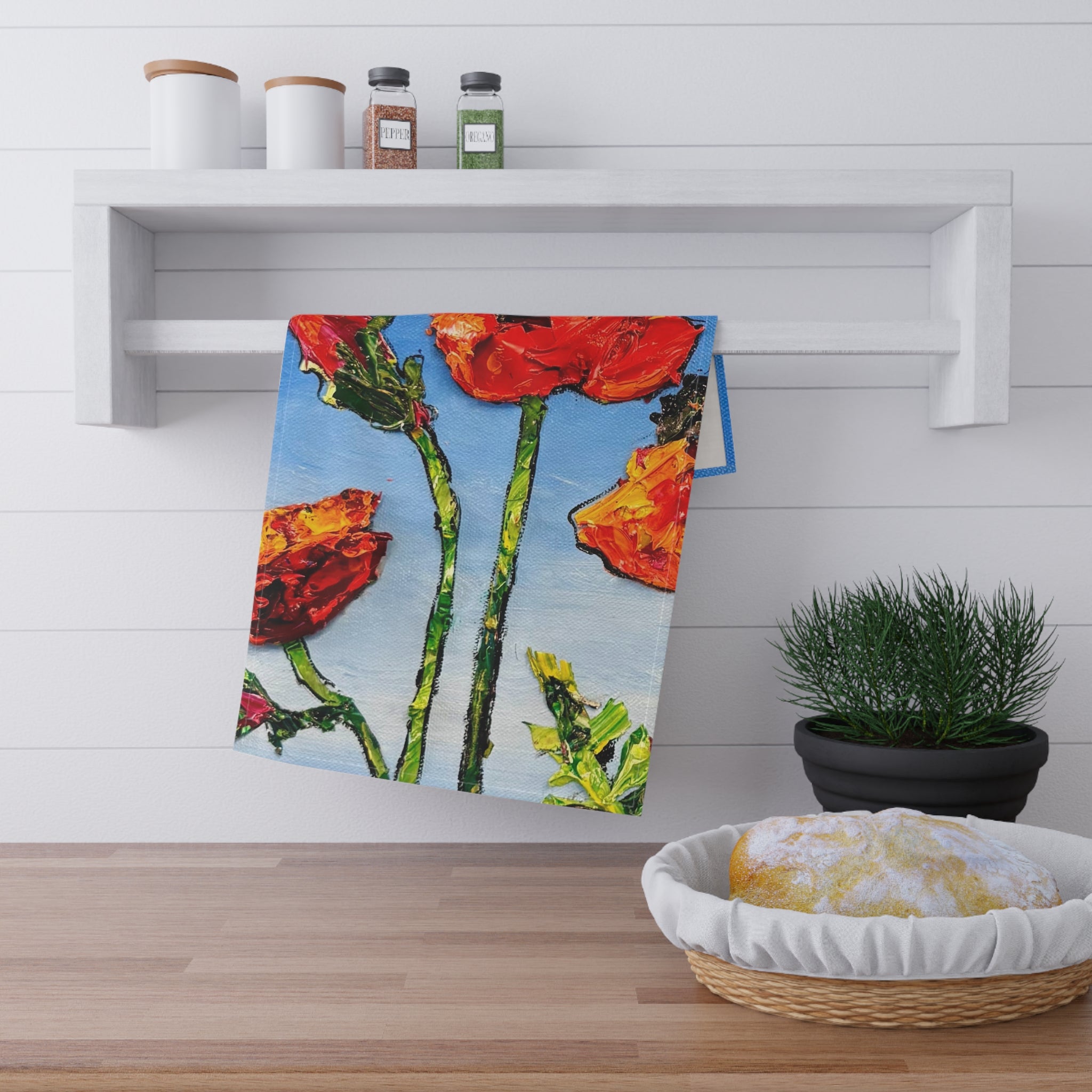 Sun-Kissed Poppies Hand Towel
