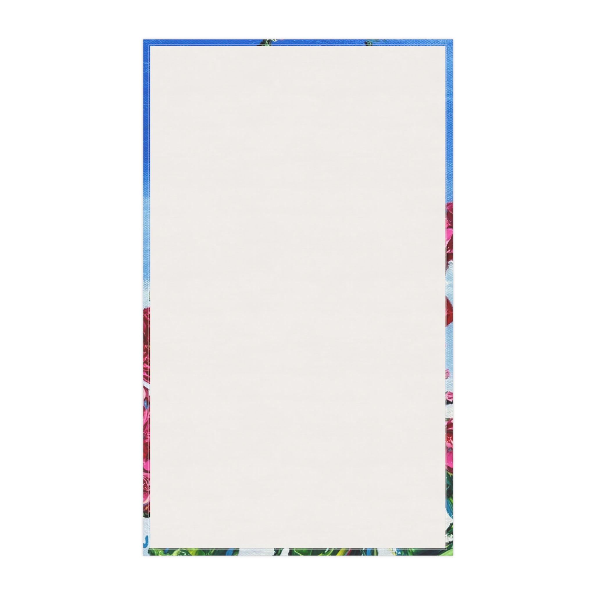 Pink Hollyhocks Hand Towel