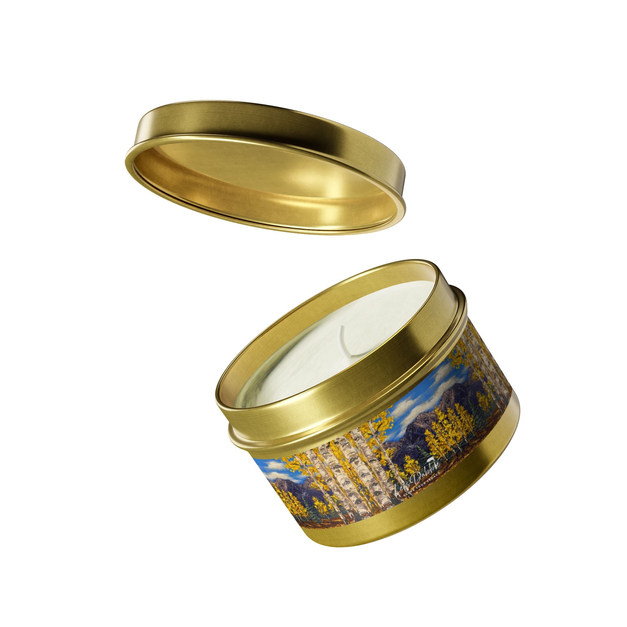 Aspen Gold Tin Candle