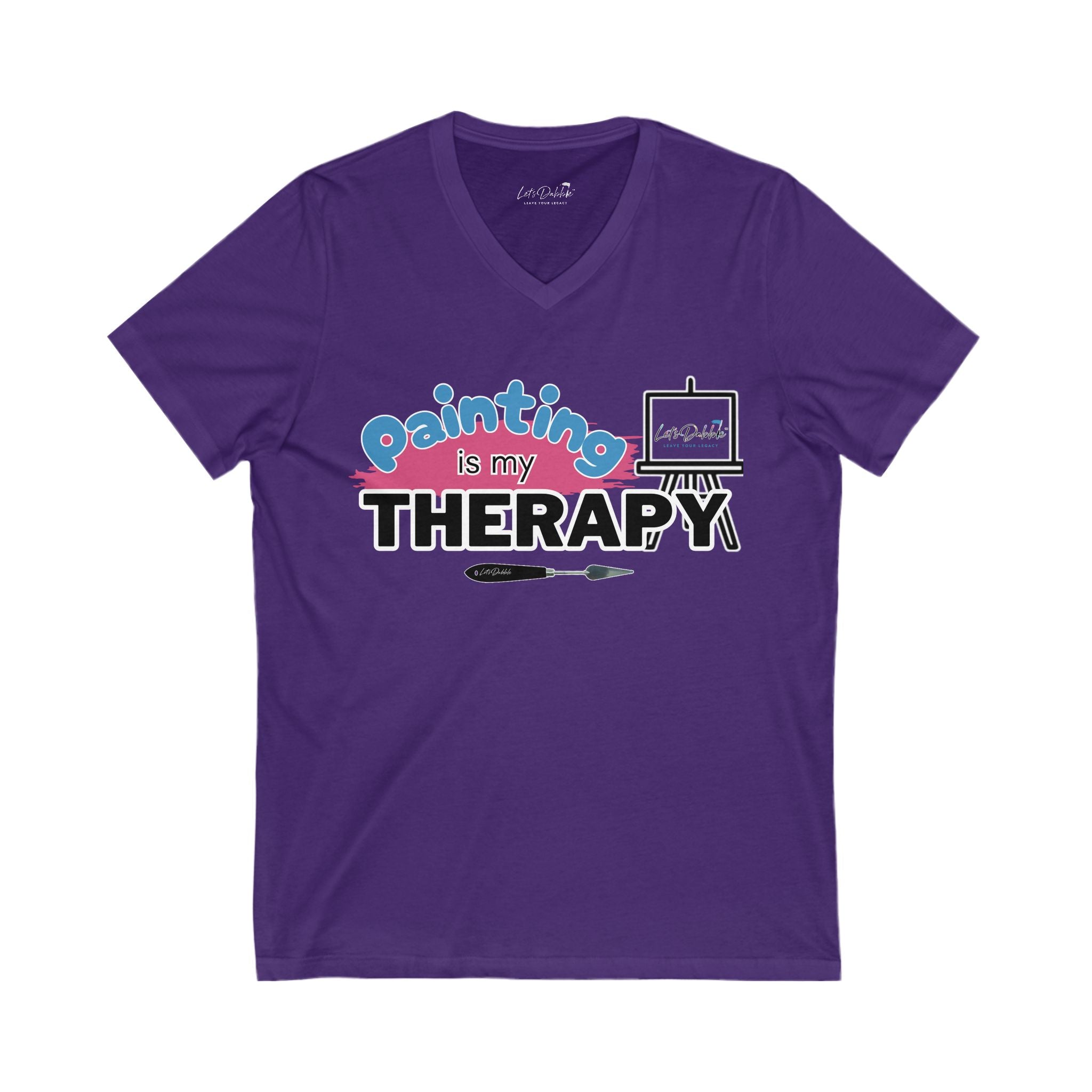 Painting is my Therapy V-Neck Shirt