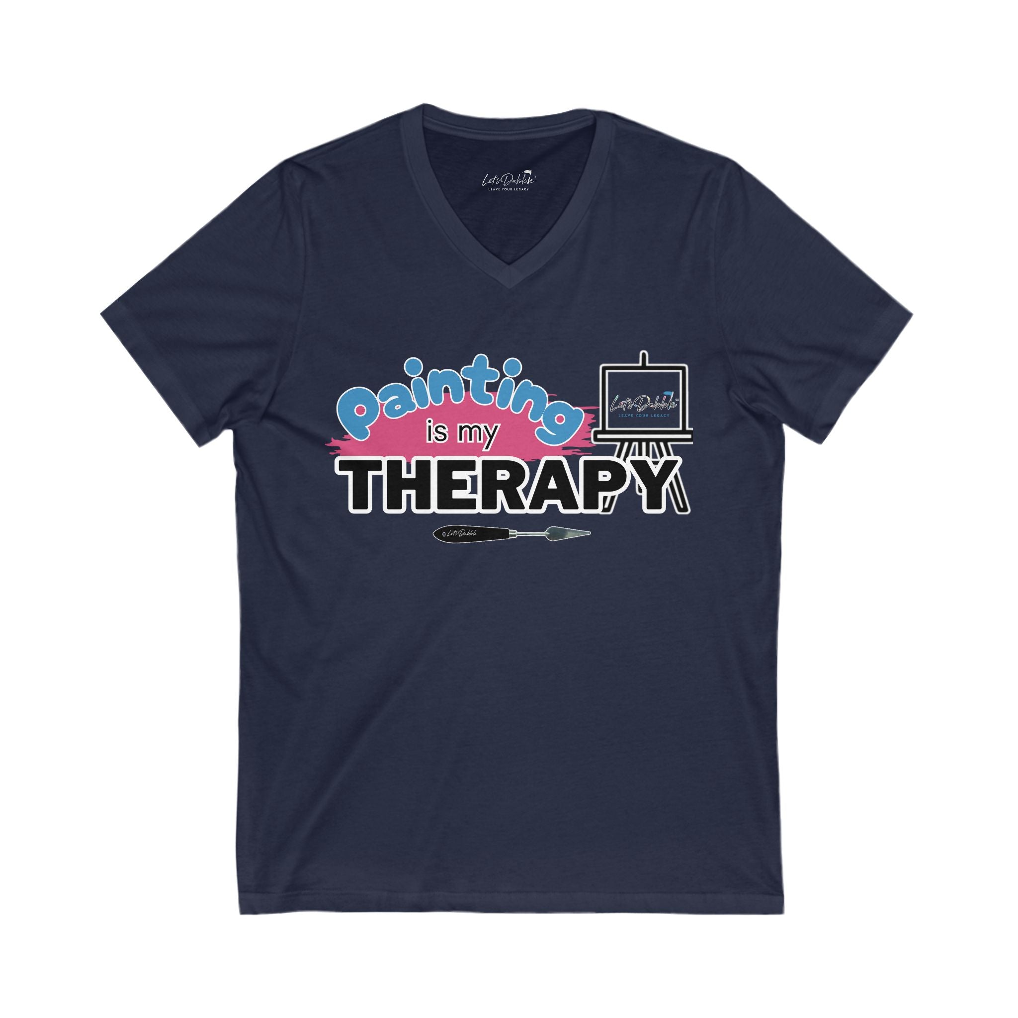 Painting is my Therapy V-Neck Shirt