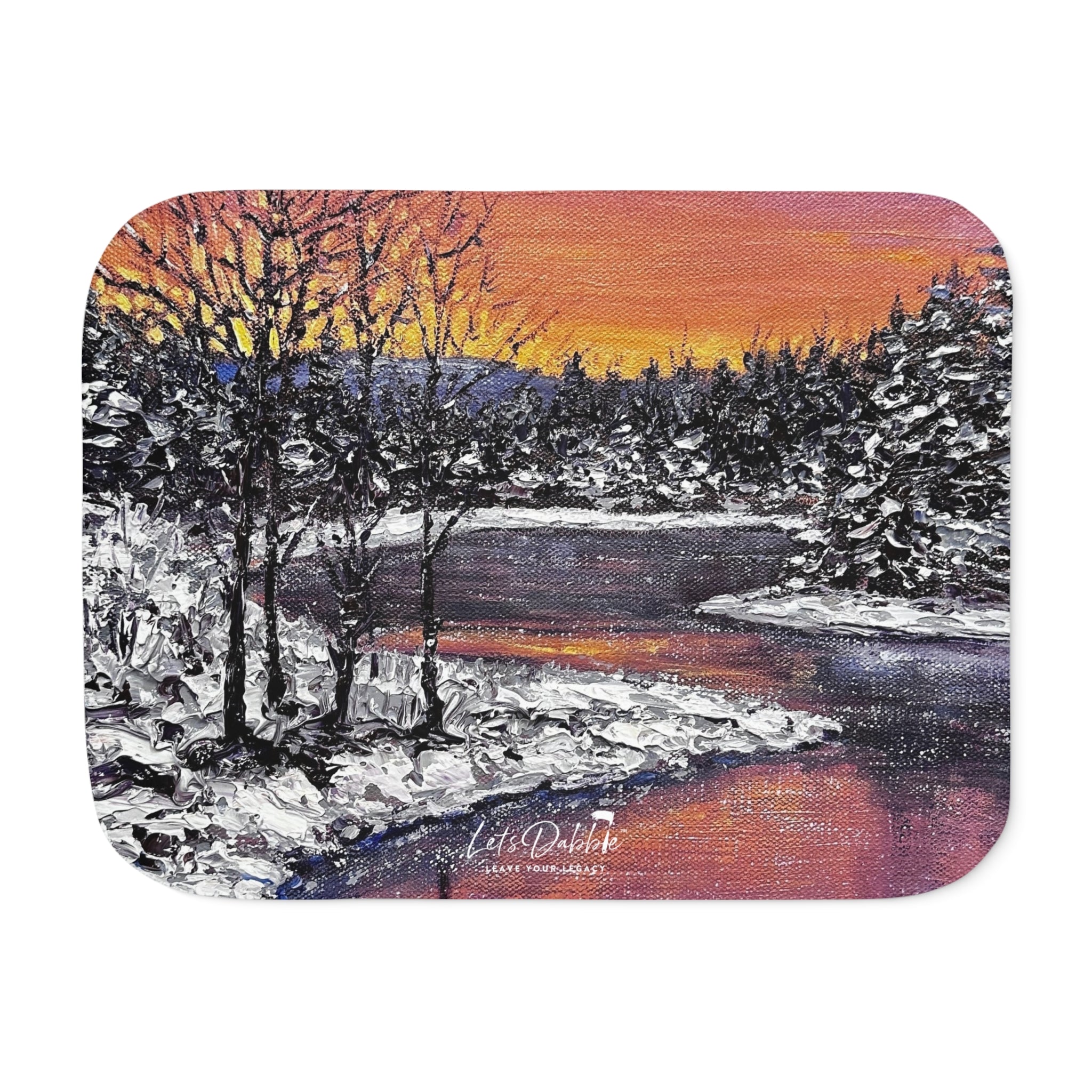 Sunset Glow Sherpa Blanket