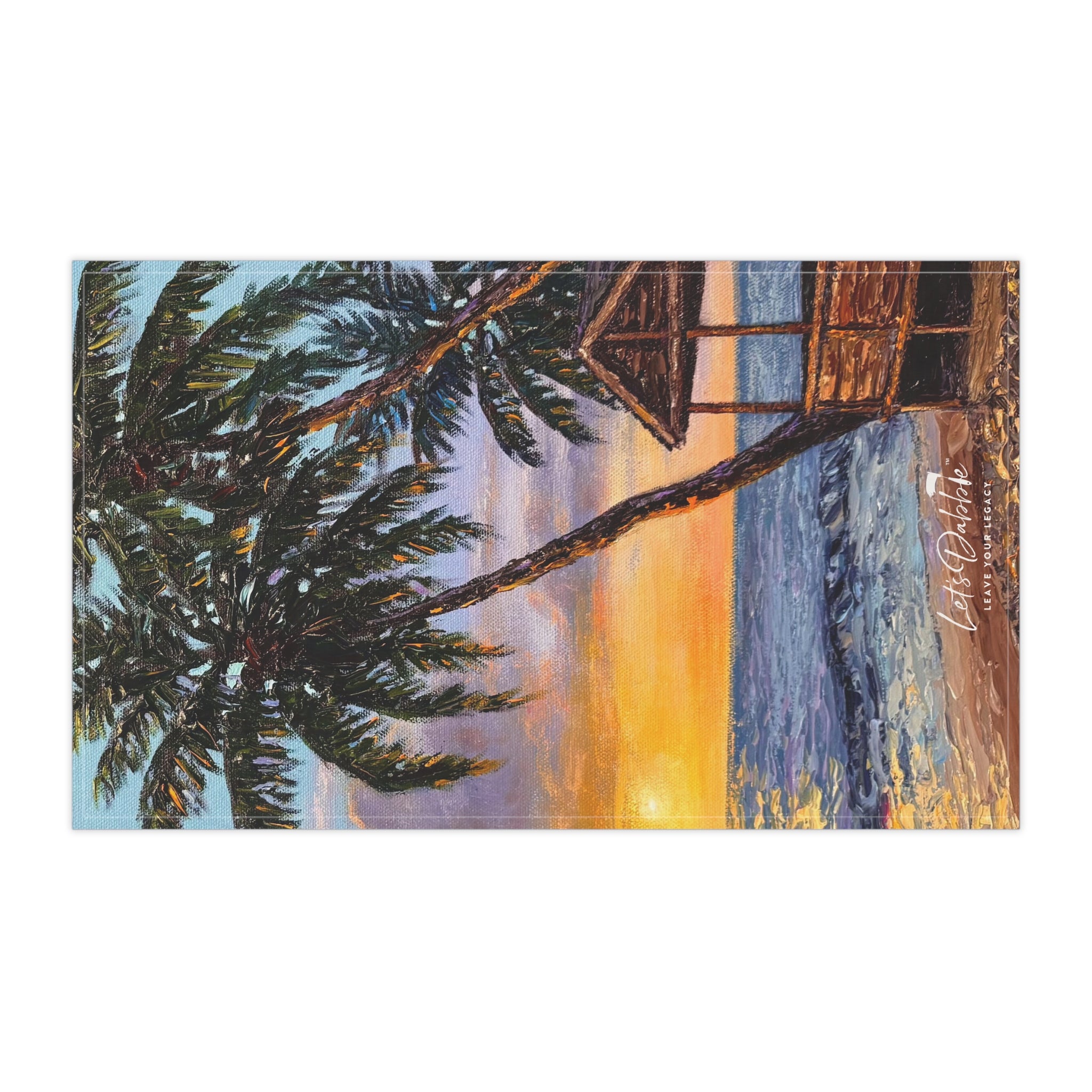 Bungalow at Sunset Hand Towel