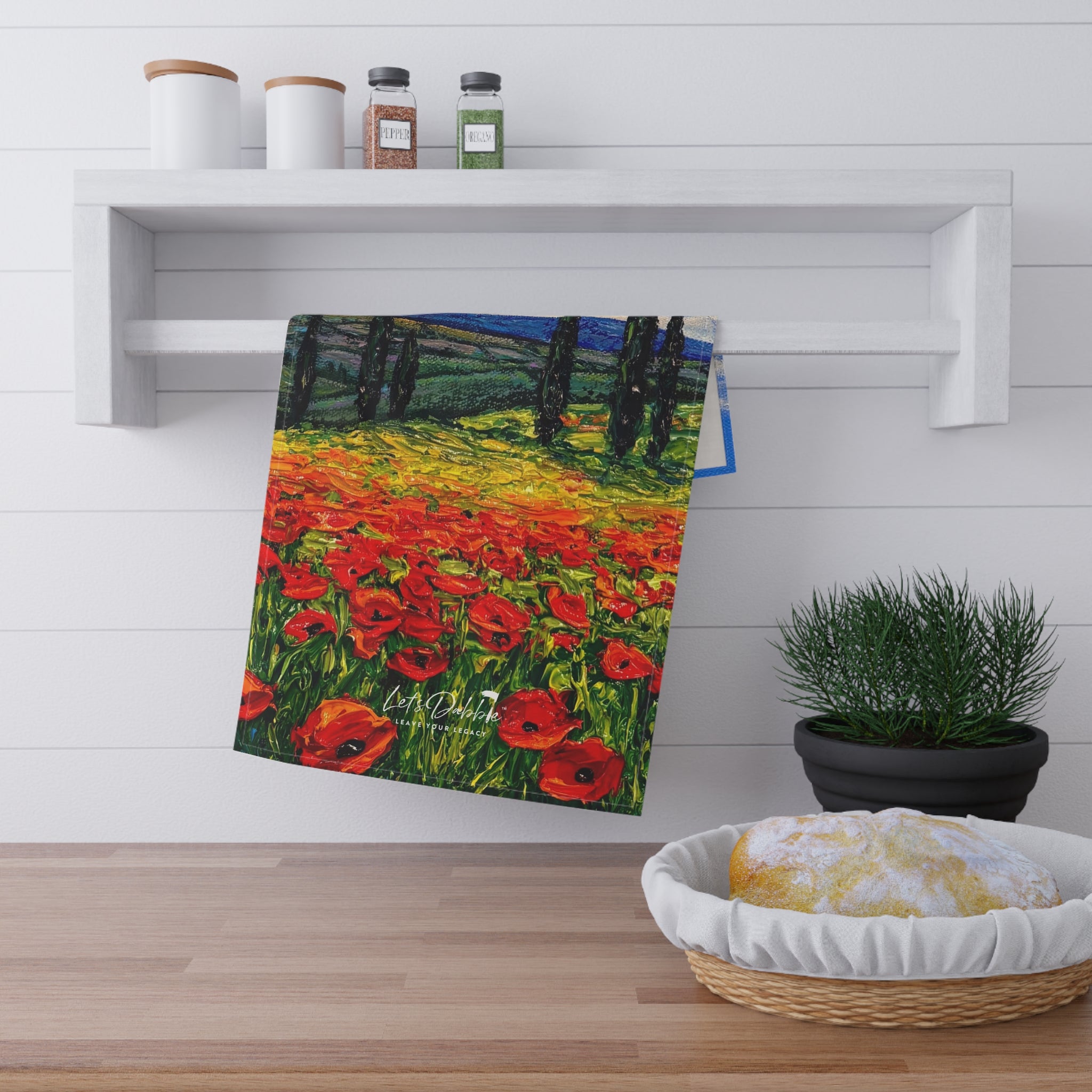 Poppies in Bloom Hand Towel