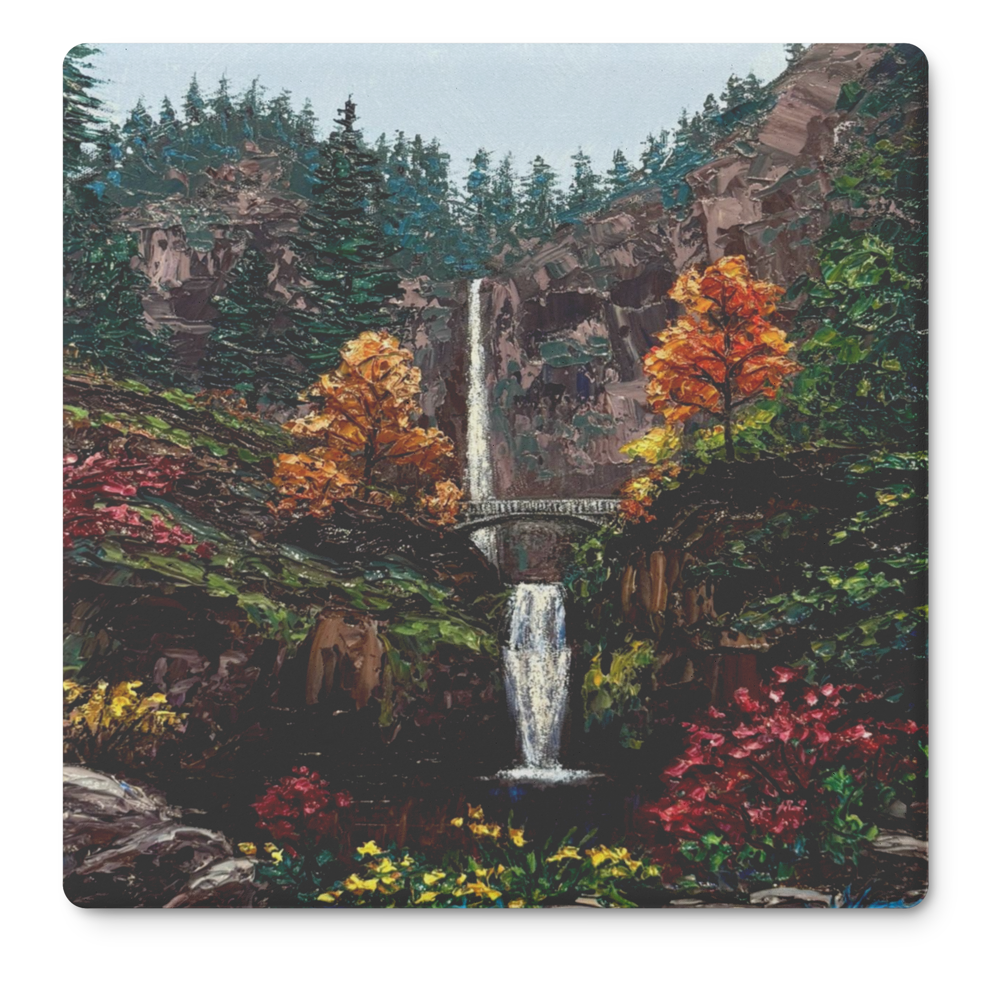 Autumn_at_the_Falls_Square_Stone_Coaster_SquareStoneCoaster_Flat_Mockup.png