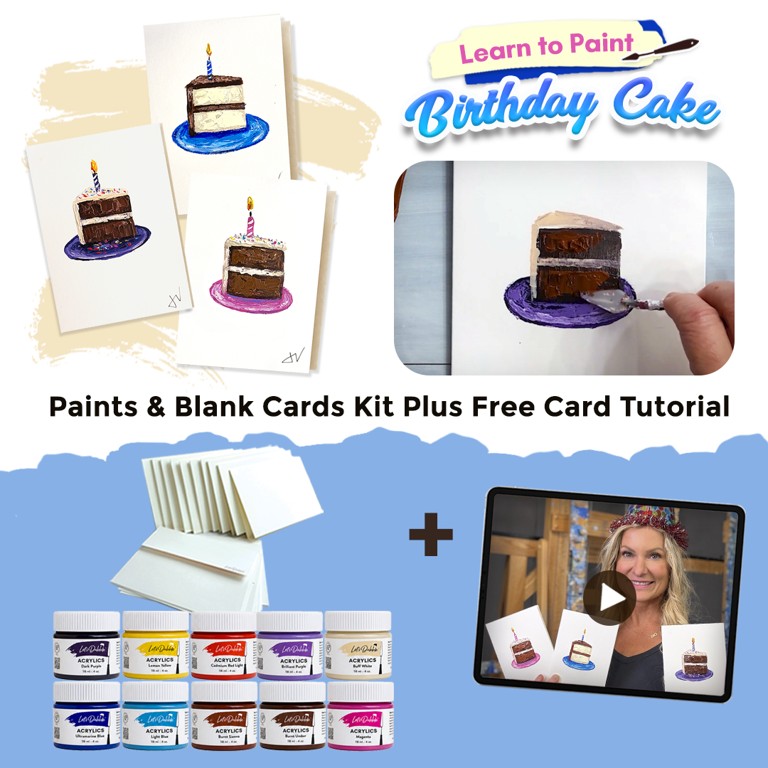Birthday Cake (Paints & Cardstock Only)