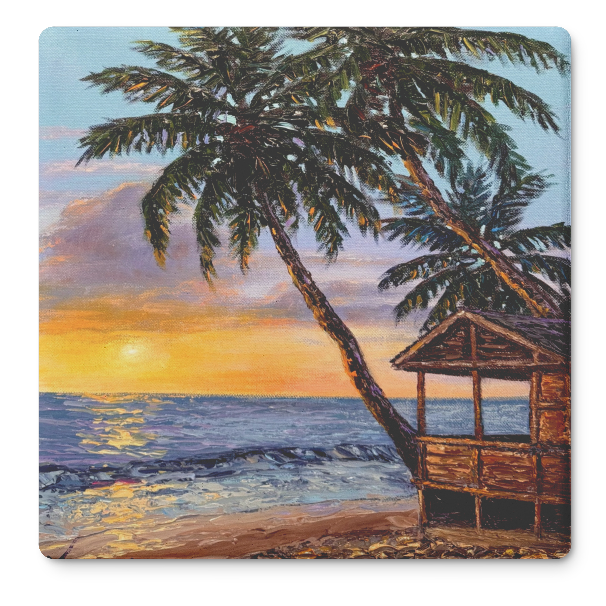 Bungalow_at_Sunset_Square_Stone_Coaster_SquareStoneCoaster_Flat_Mockup.png