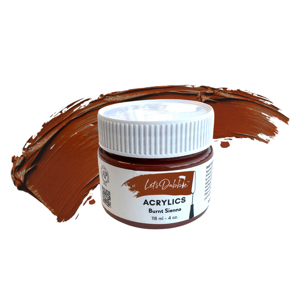 Burnt Sienna 4 oz | Thick & Creamy Acrylic Paints for Artists | DabblePaints™️