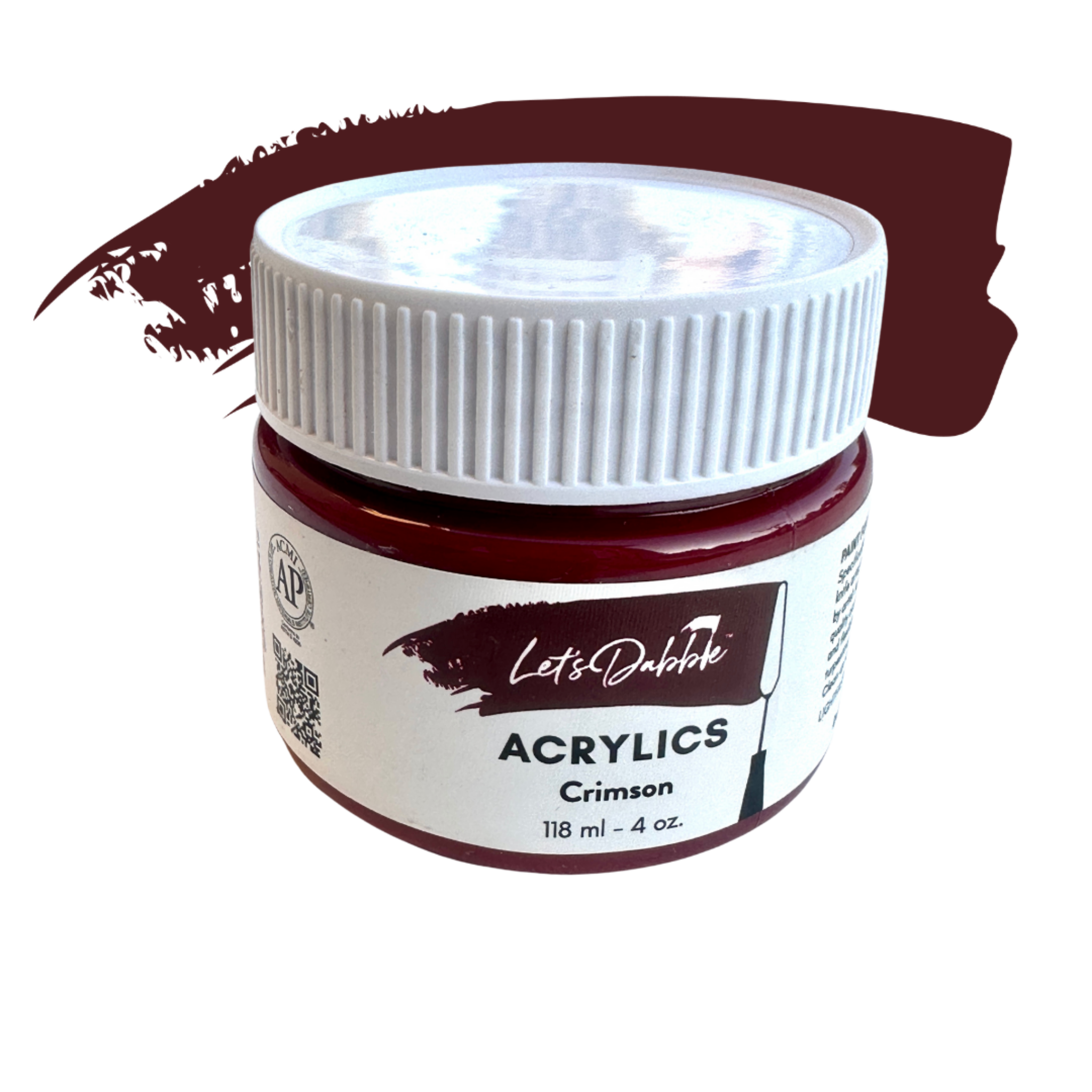 Crimson 4 oz | Thick & Creamy Acrylic Paints for Artists | DabblePaints™️