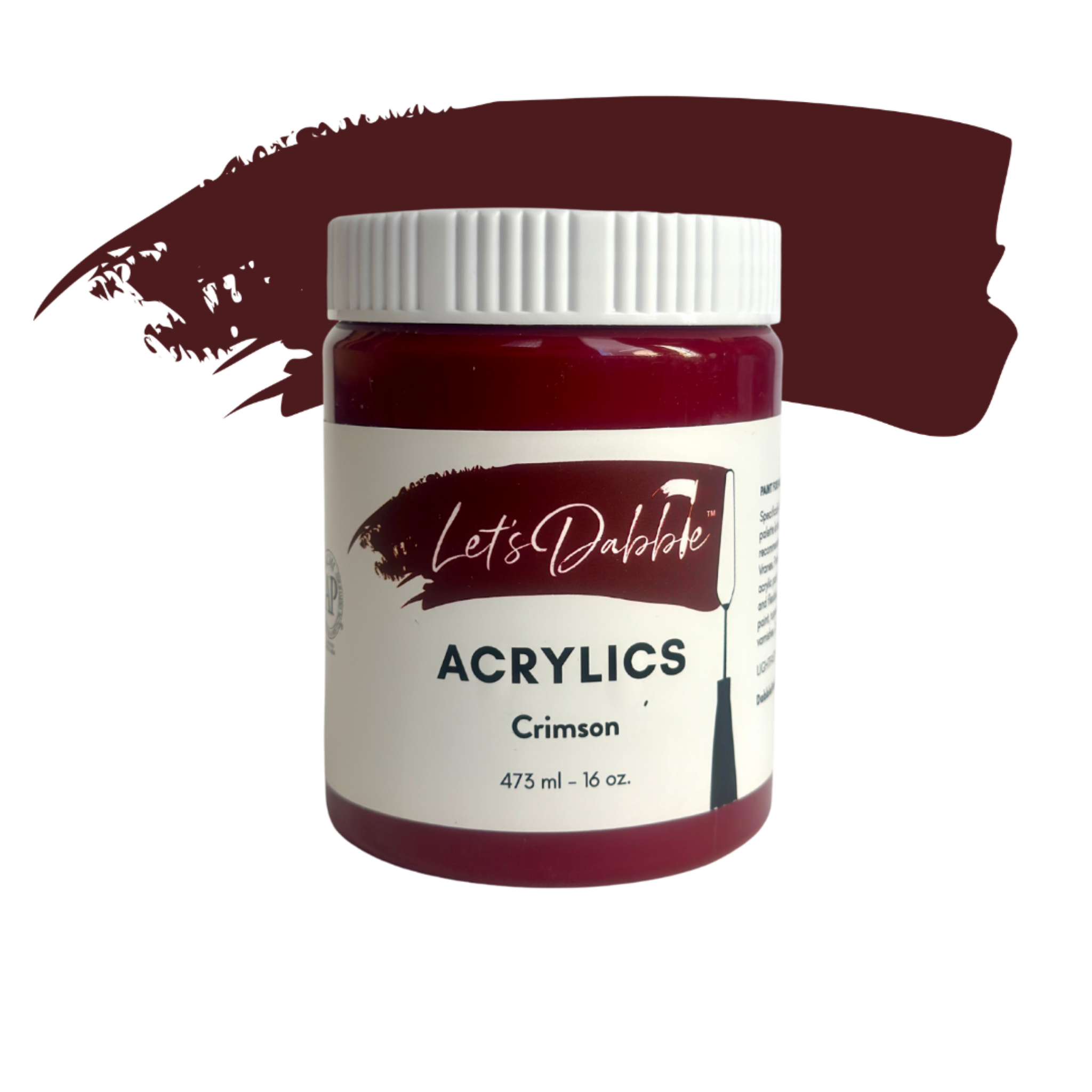 Crimson 16 oz | Thick & Creamy Acrylic Paints for Artists | DabblePaints™️