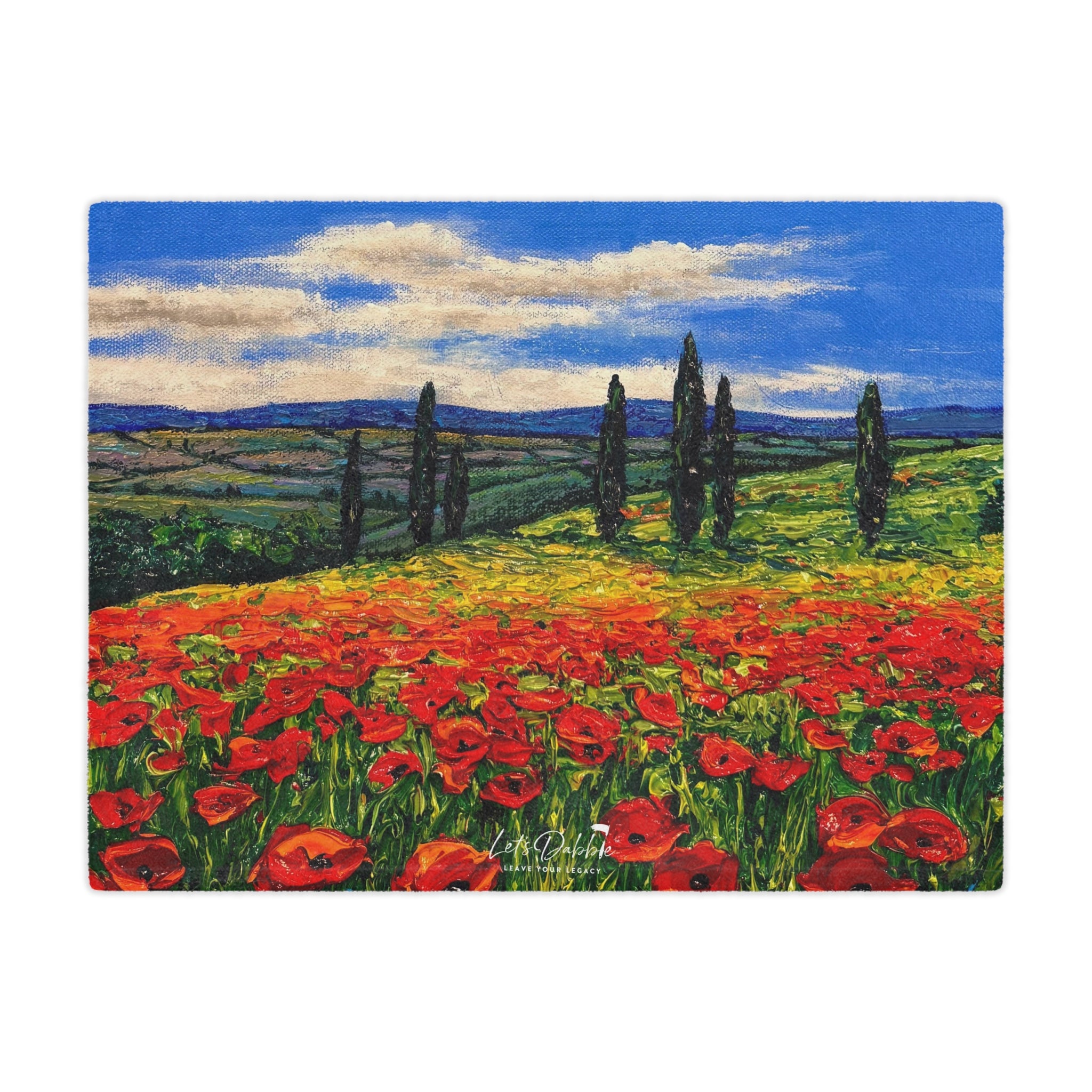 Poppies in Bloom Blanket