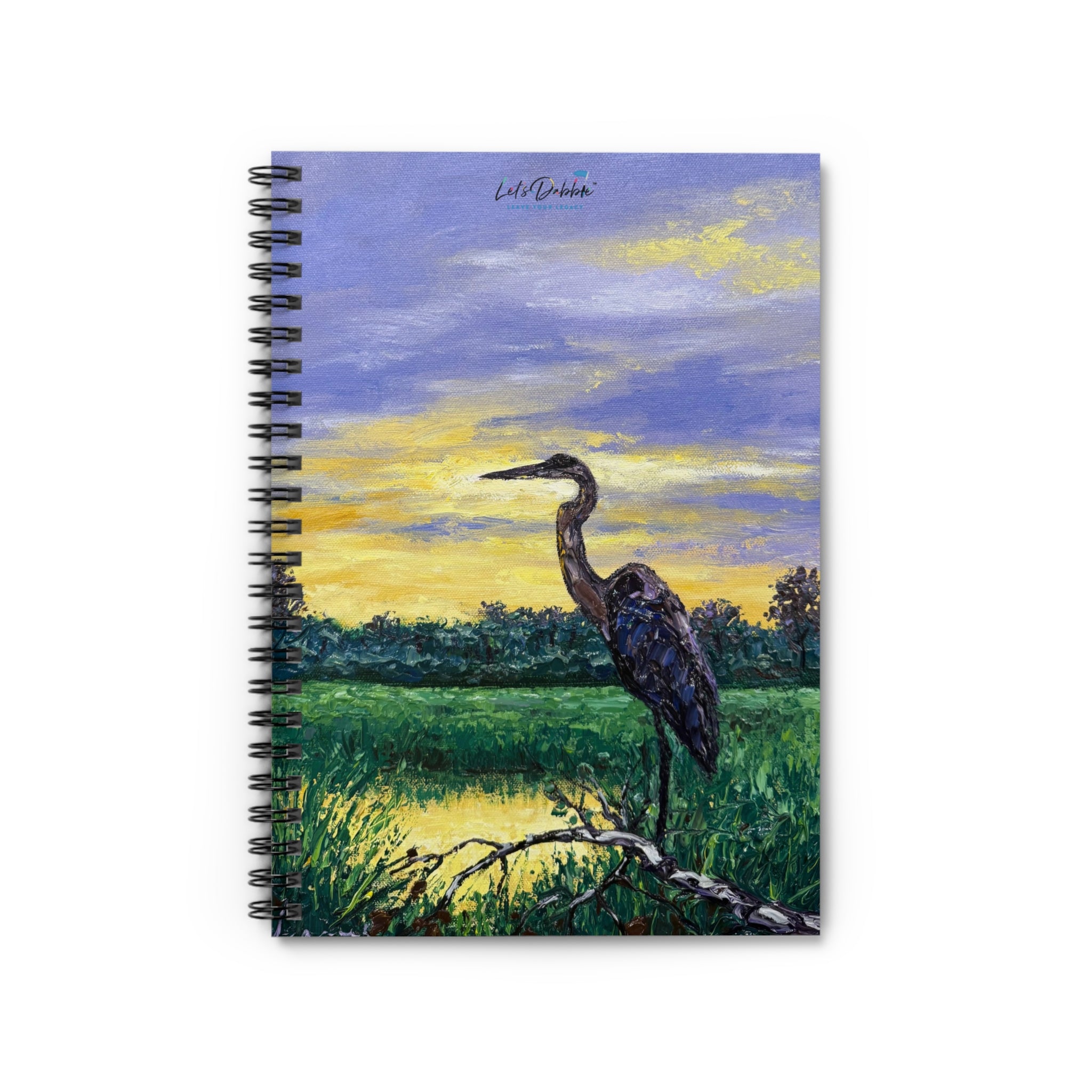 Heron at Sunset Notebook
